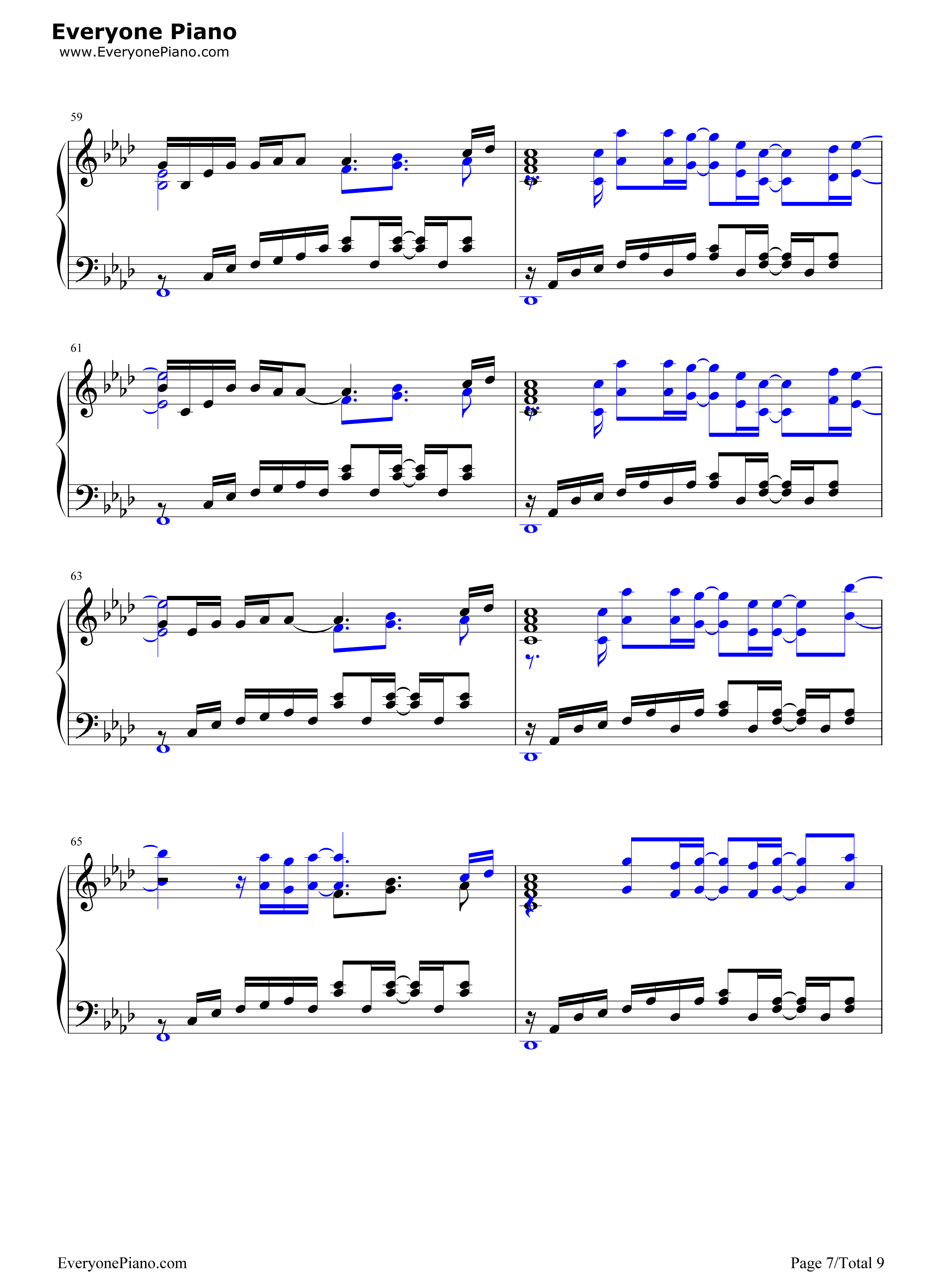 Stay_Alive钢琴谱_爱蜜莉雅(CV:高桥李依)