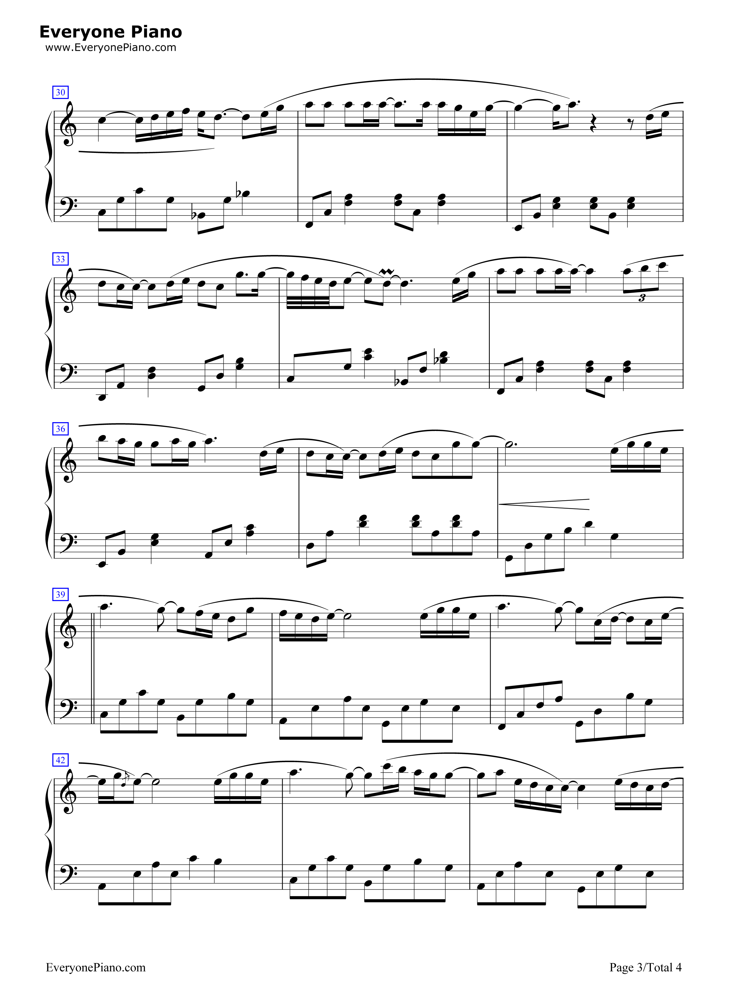 Only_With_My_Heart钢琴谱_朴正炫