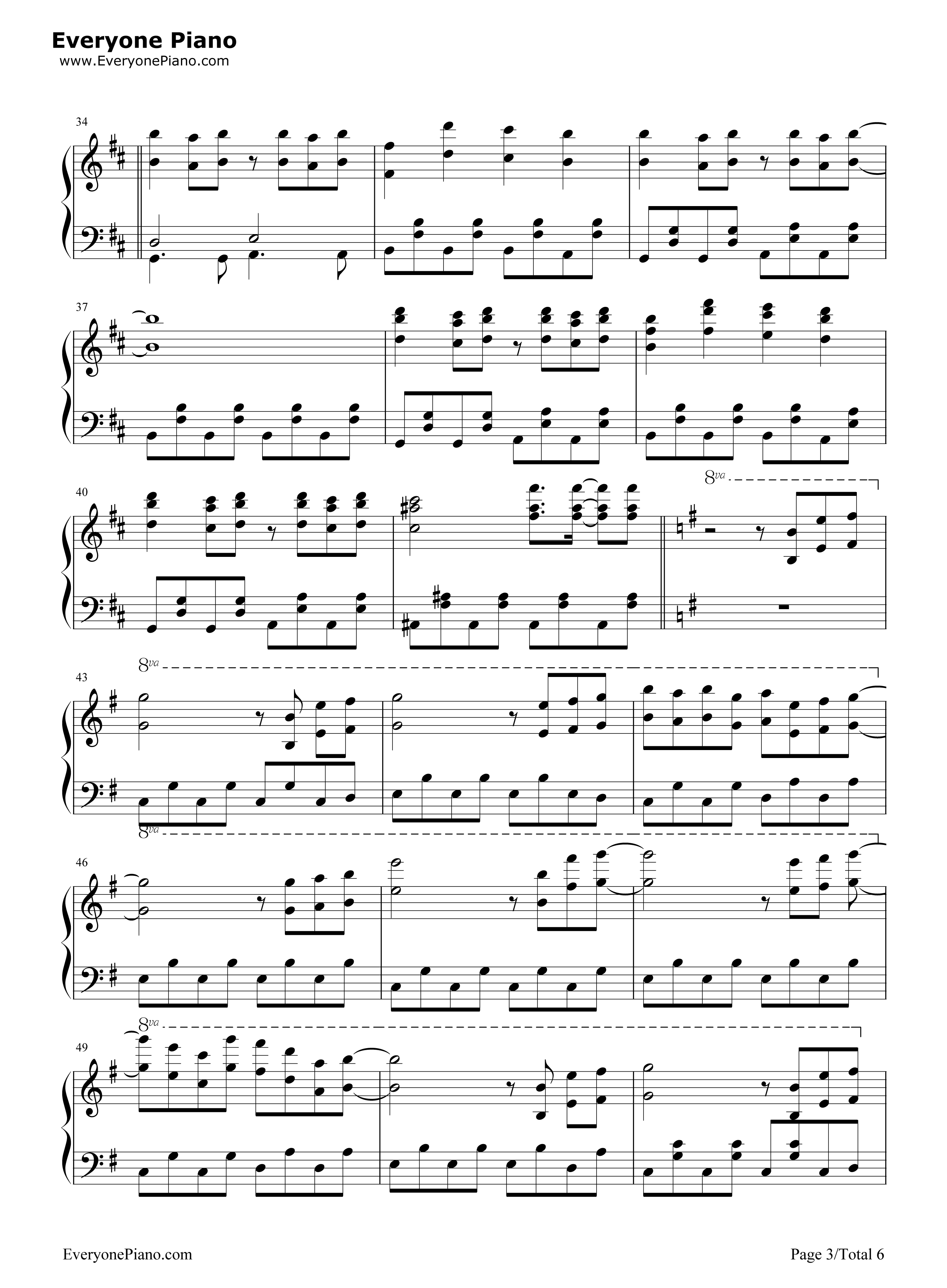 幽雅に咲かせ_墨染の桜_~_Border_of_Life钢琴谱_东方Project