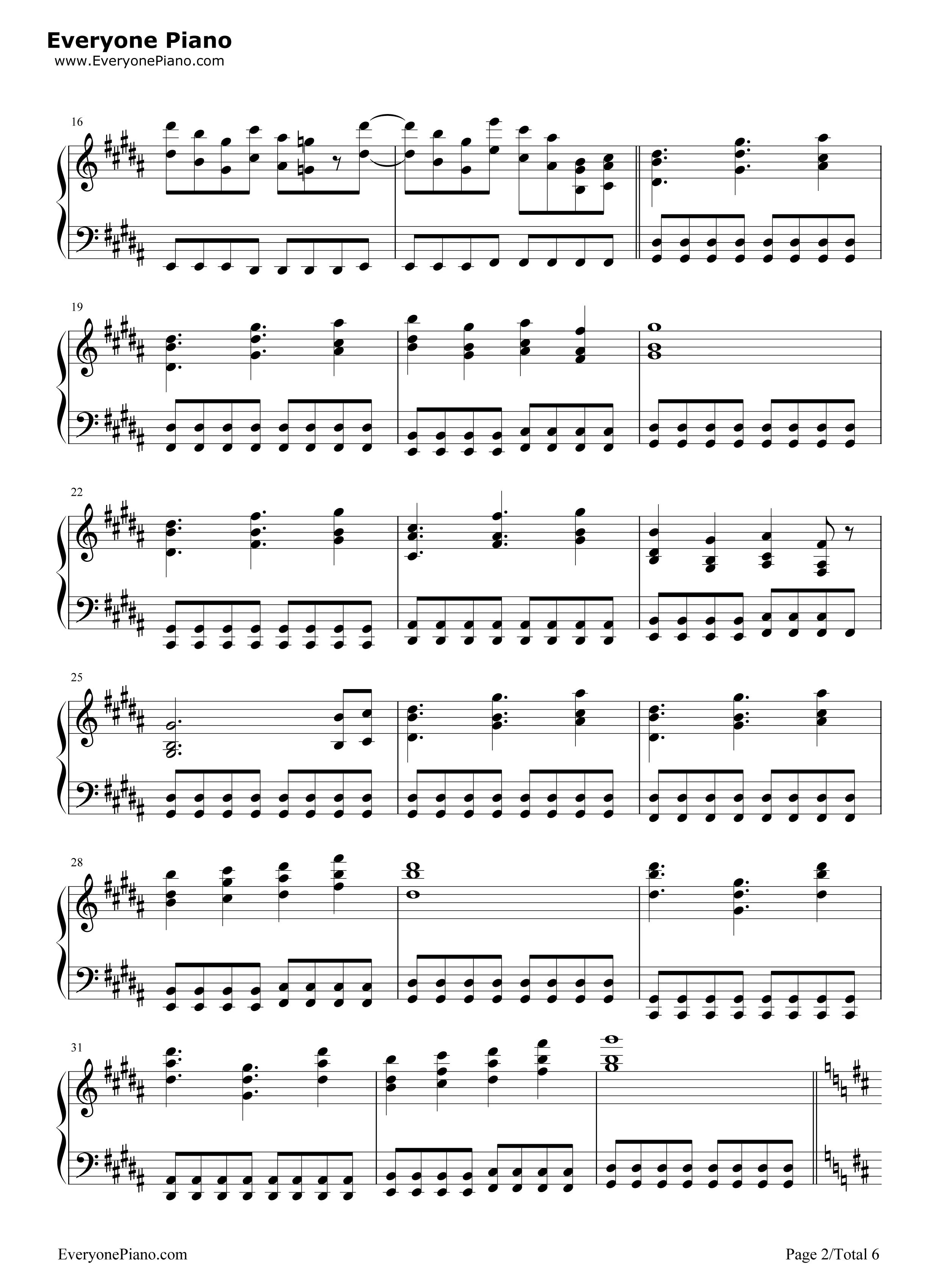 幽雅に咲かせ_墨染の桜_~_Border_of_Life钢琴谱_东方Project