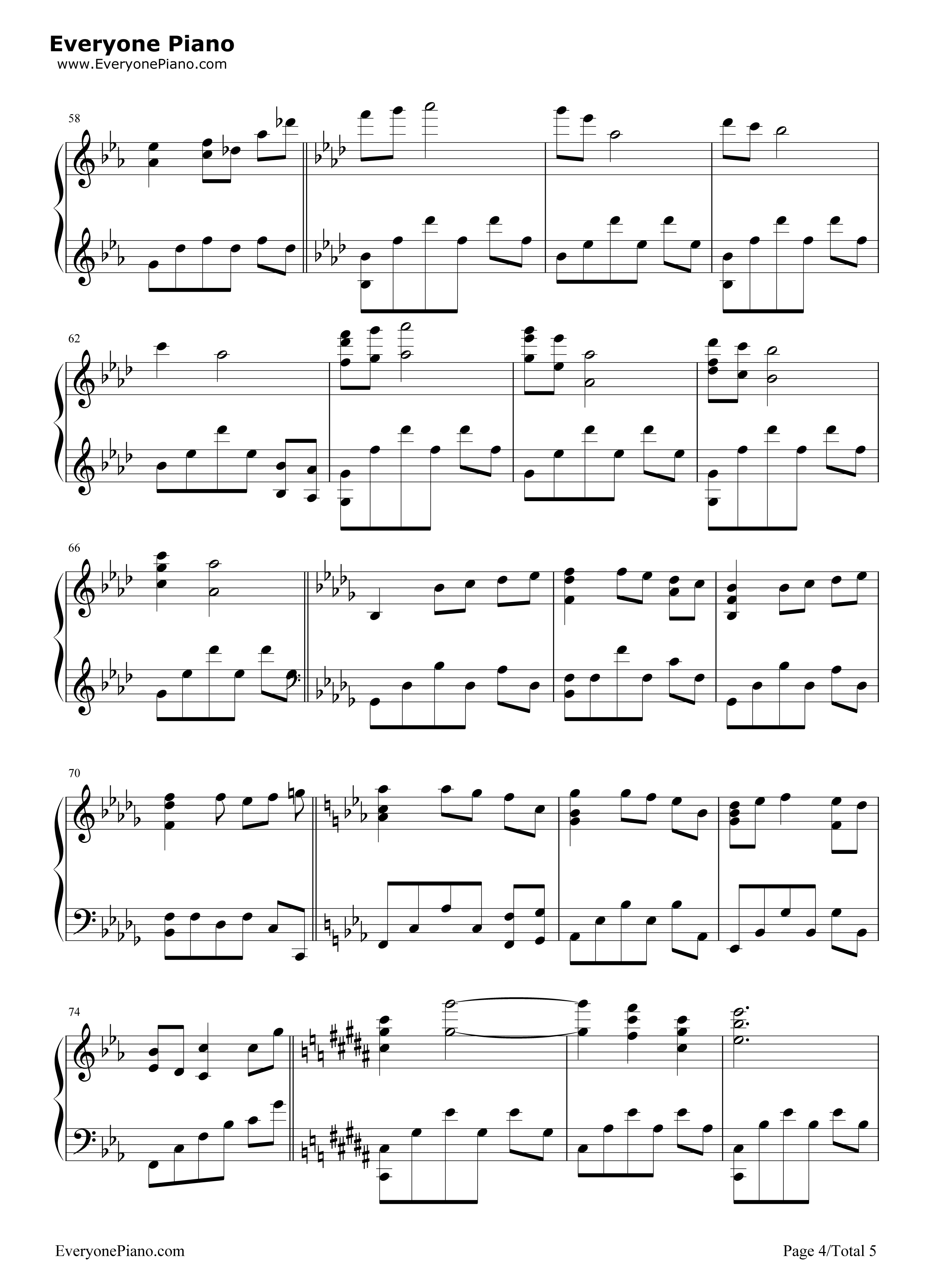 Walt钢琴谱_菅野洋子