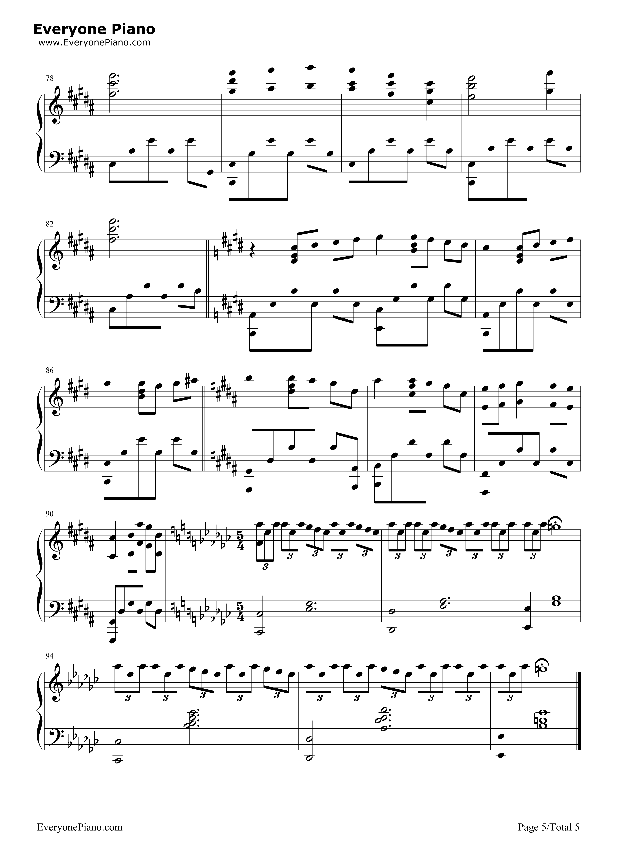 Walt钢琴谱_菅野洋子