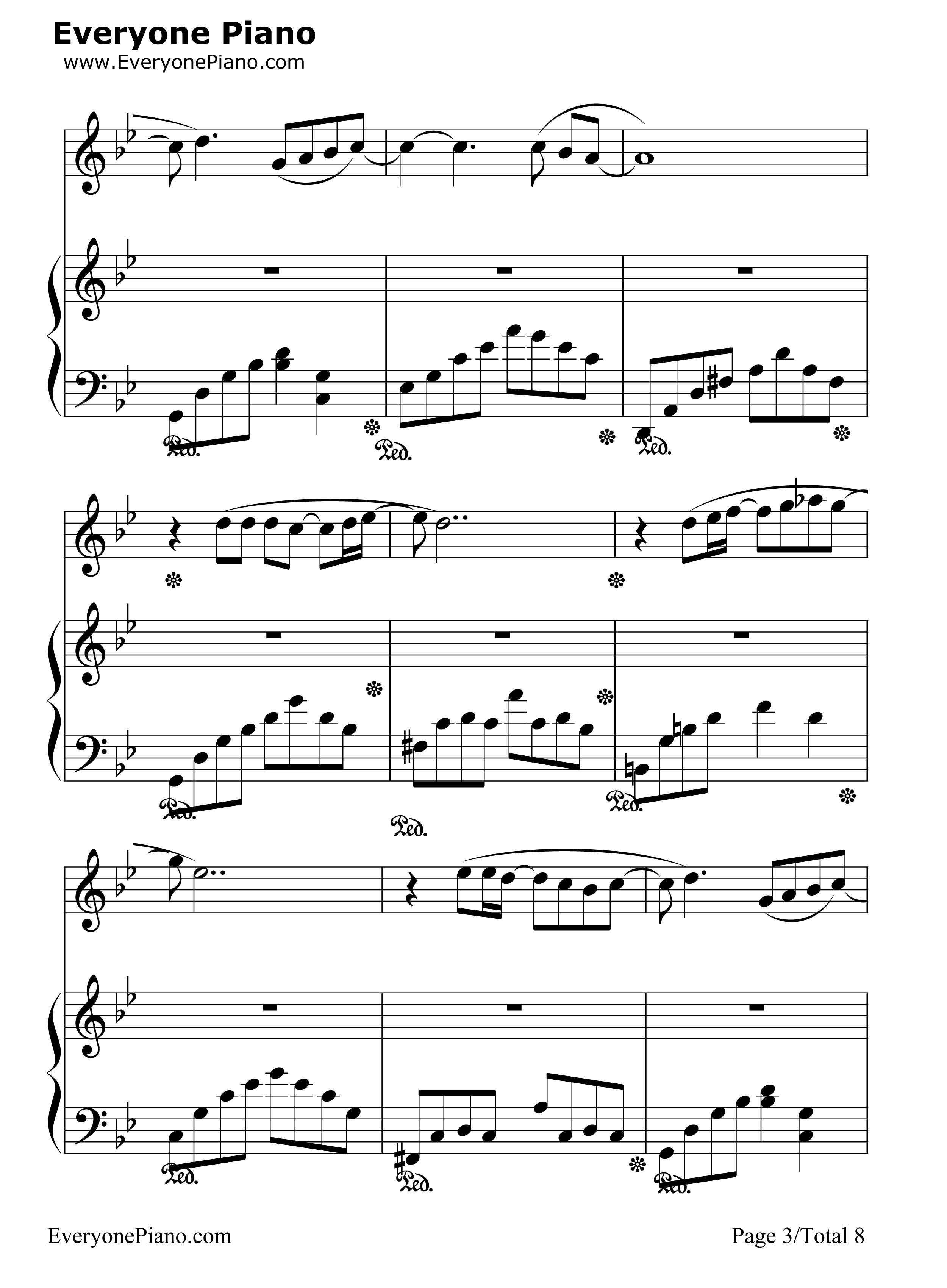 枯叶蝶钢琴谱_许艺娜