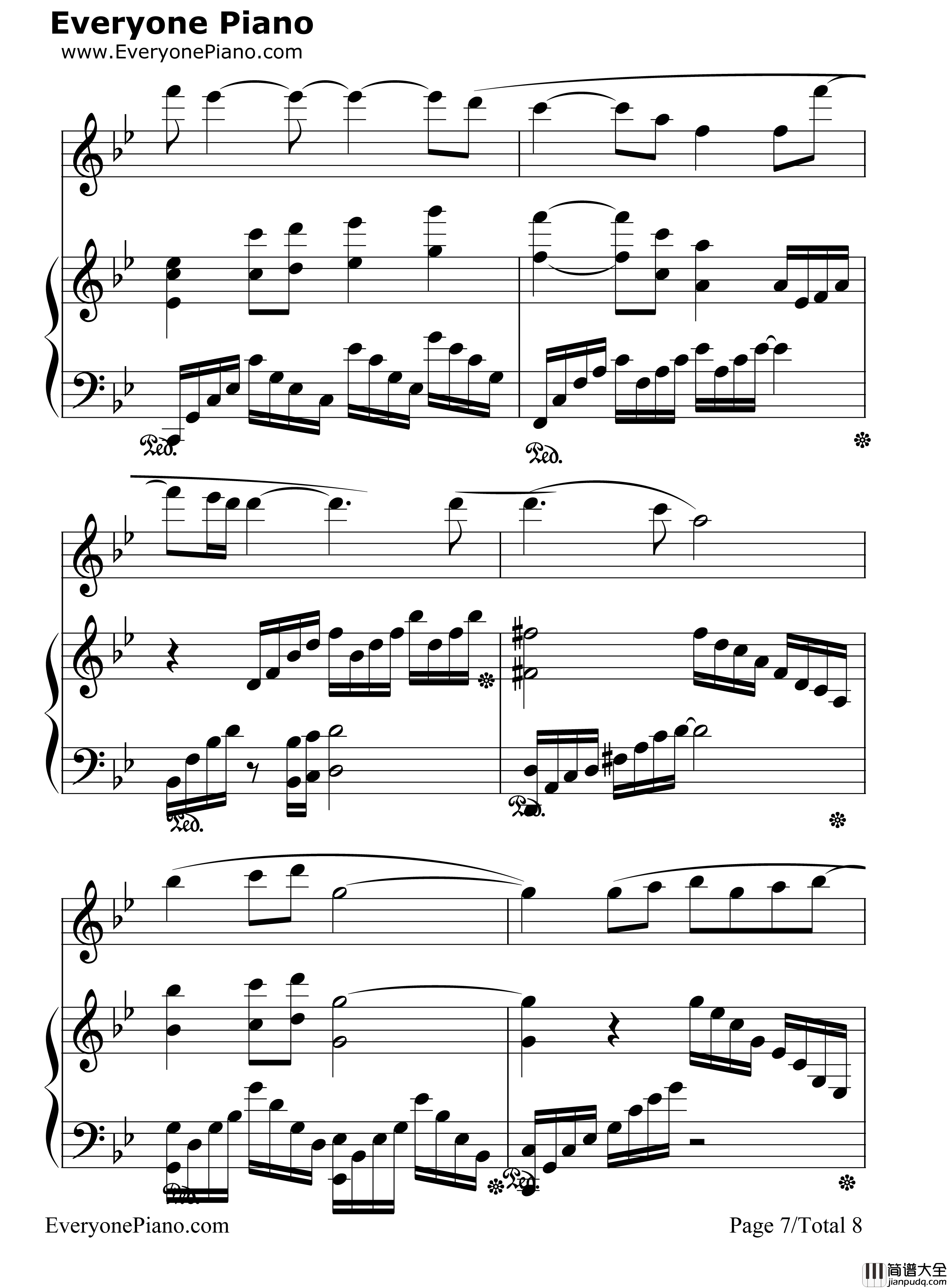 枯叶蝶钢琴谱_许艺娜