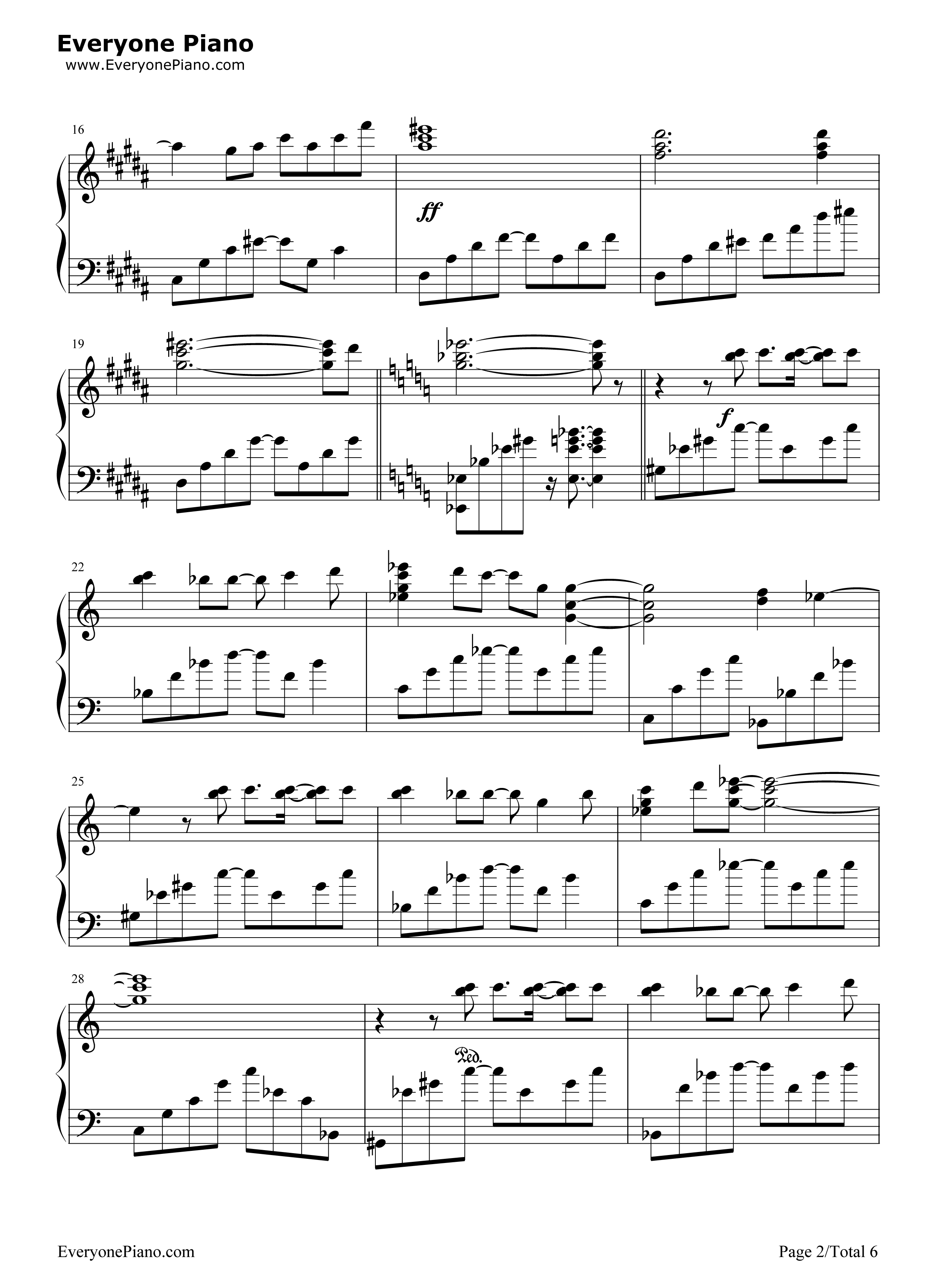 羽根钢琴谱_折户伸治