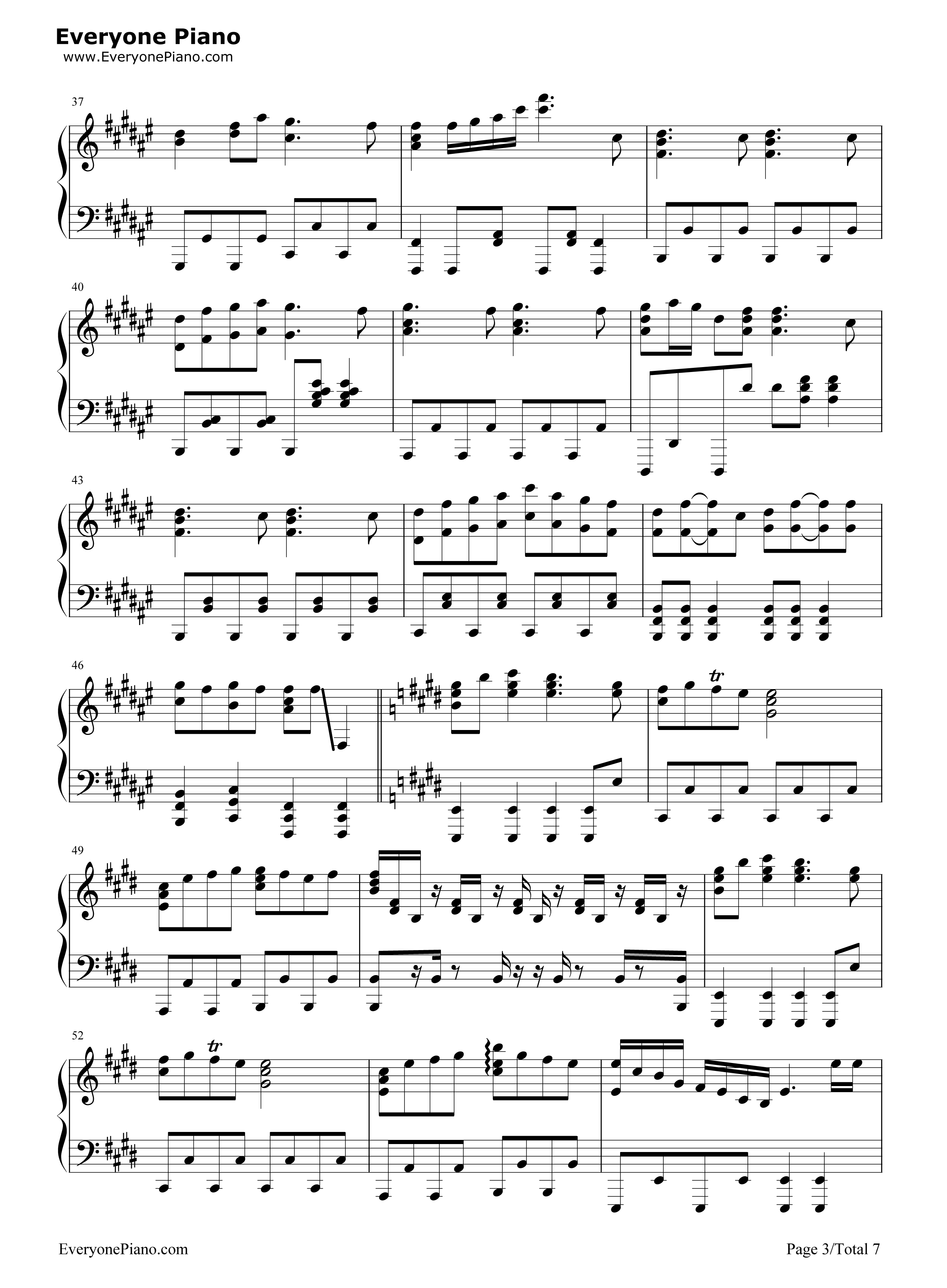 白金迪斯科钢琴谱_井口裕香