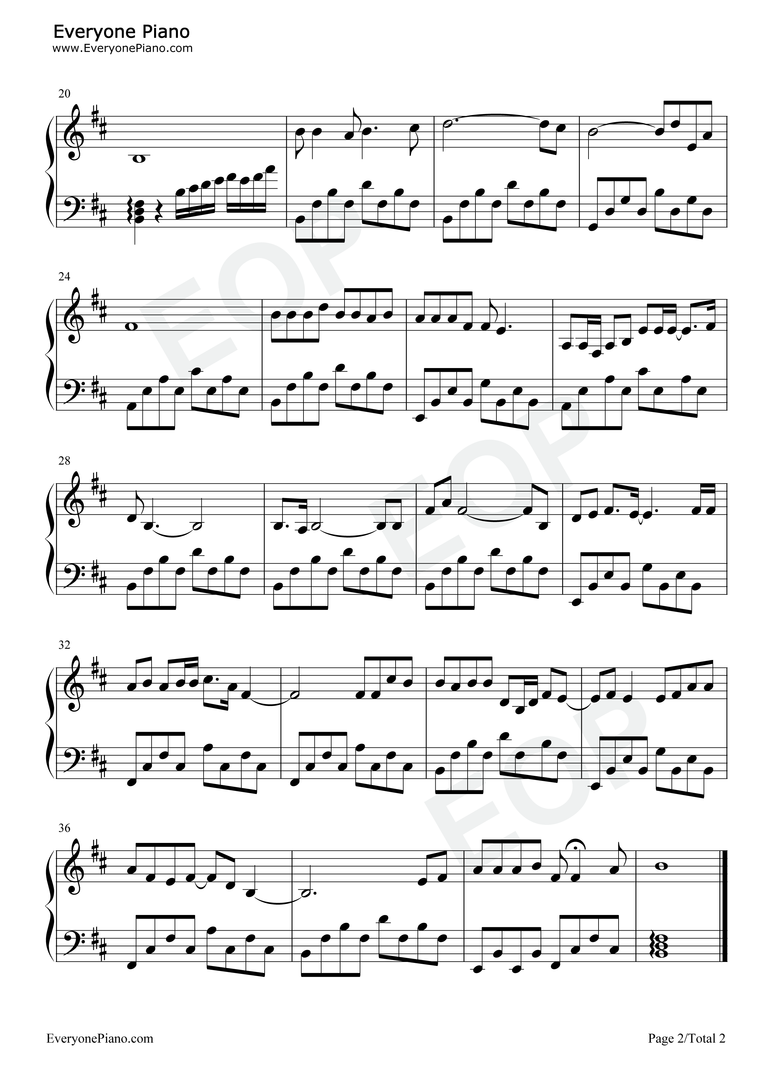 父亲钢琴谱_郭俊华