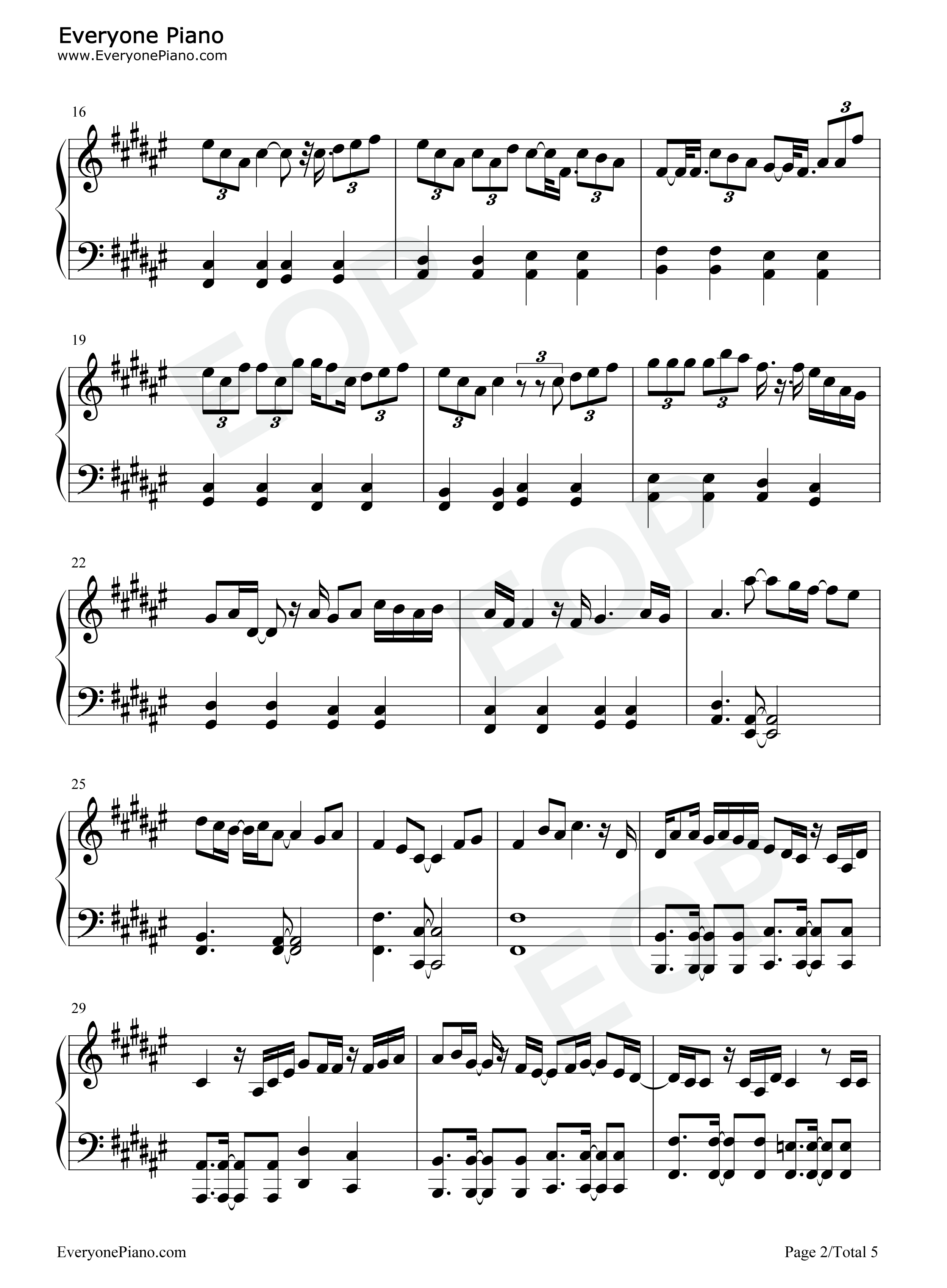 Turn_to_You钢琴谱_FANTASTICS_from_EXILE_TRIBE