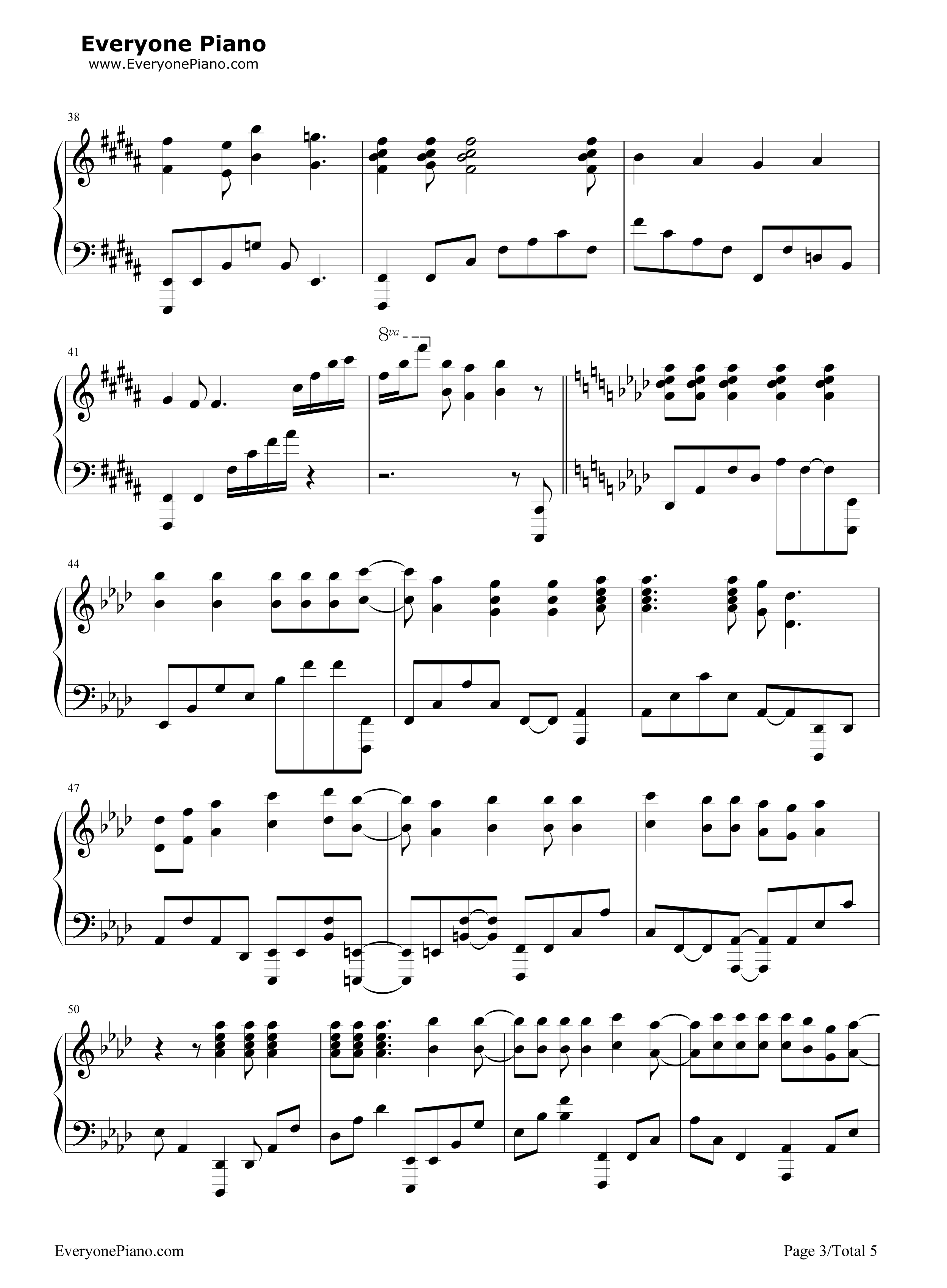 Elemental_World钢琴谱_ChouCho