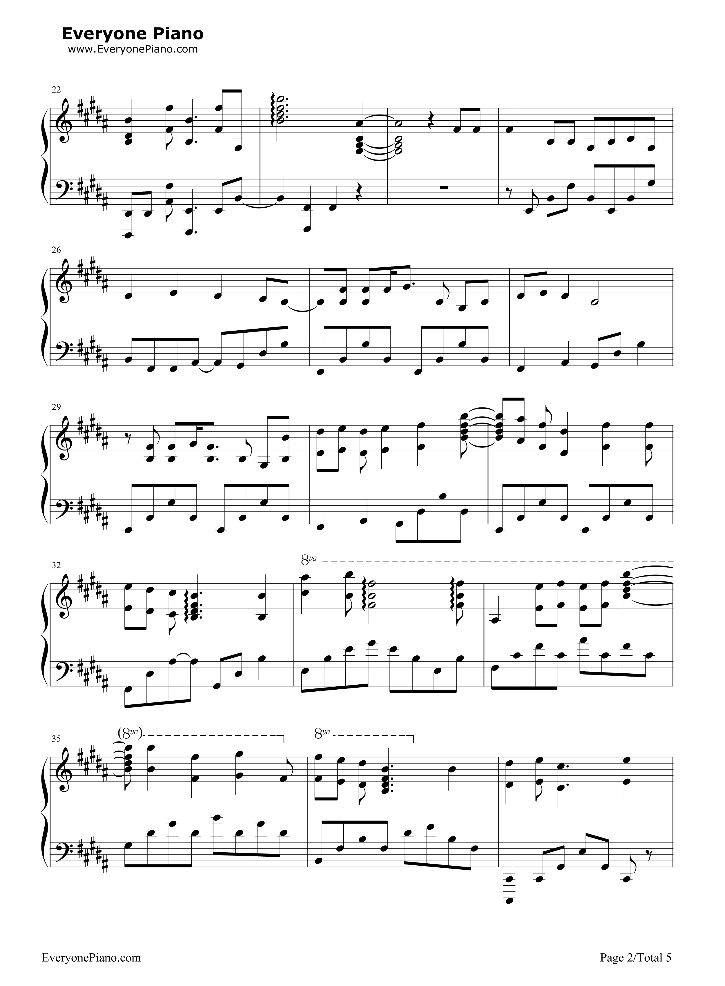 Elemental_World钢琴谱_ChouCho