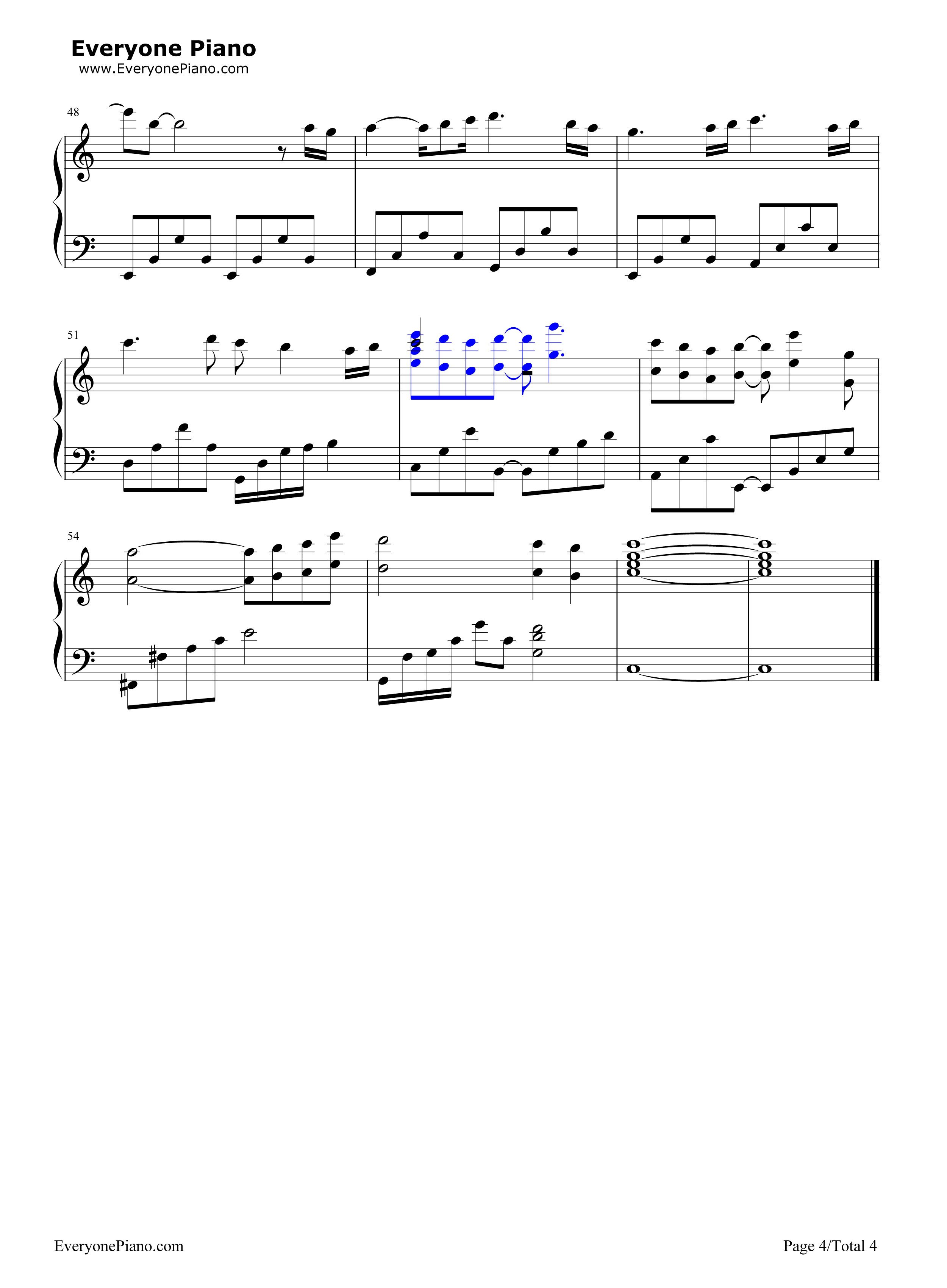 有心人钢琴谱_张国荣