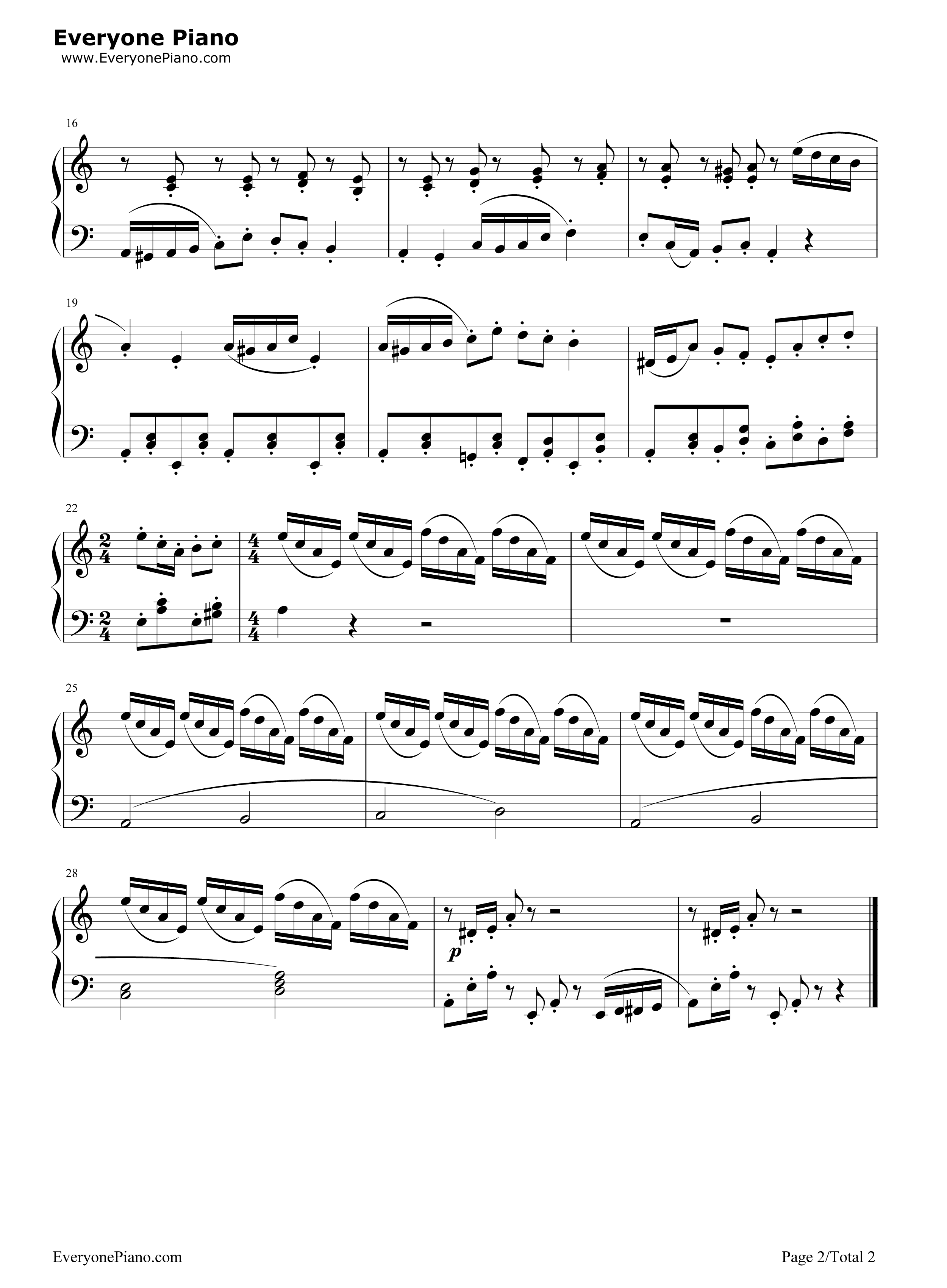 植物大战僵尸草地关卡背景音乐钢琴谱_Laura_Shigihara