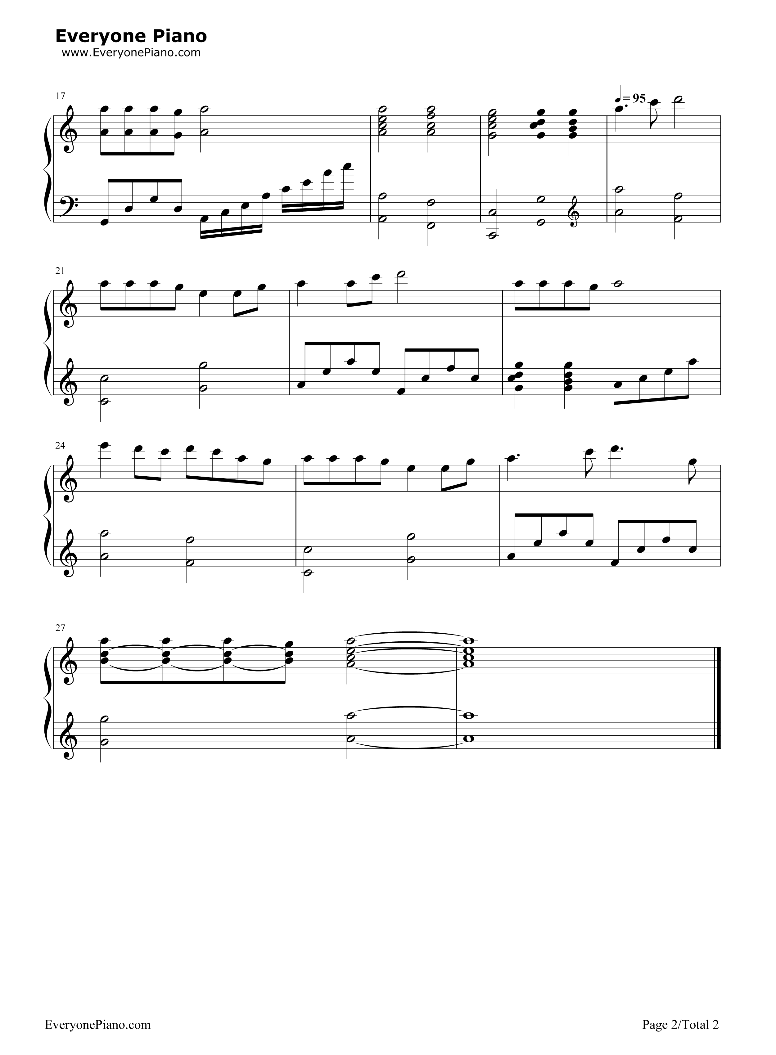 The_Hanging_Tree钢琴谱_Jennifer_Lawrence