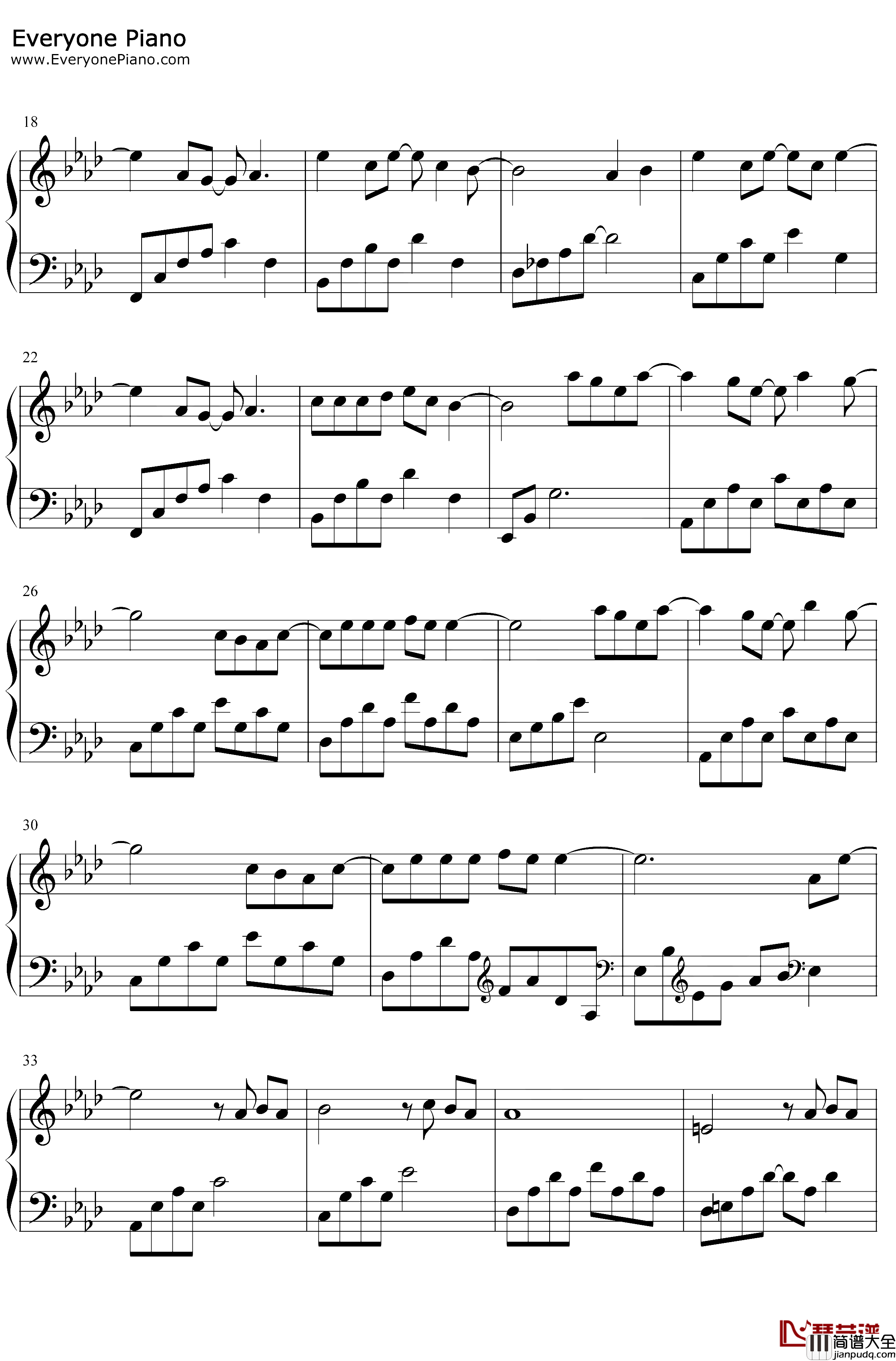 轻吻钢琴谱_苏醒_我好喜欢你插曲