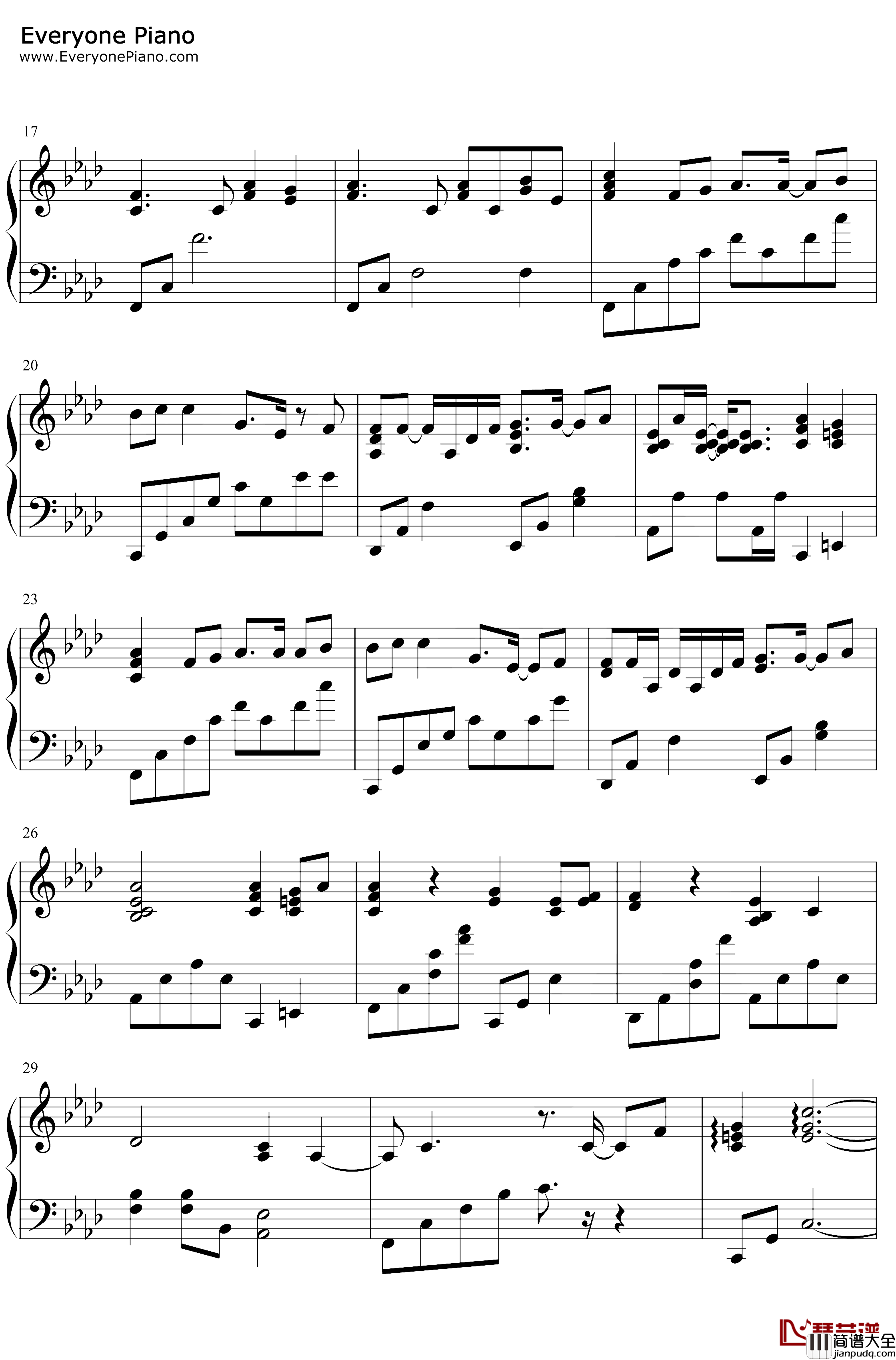 You_Are_My_Love钢琴谱_牧野由依_钢琴独奏