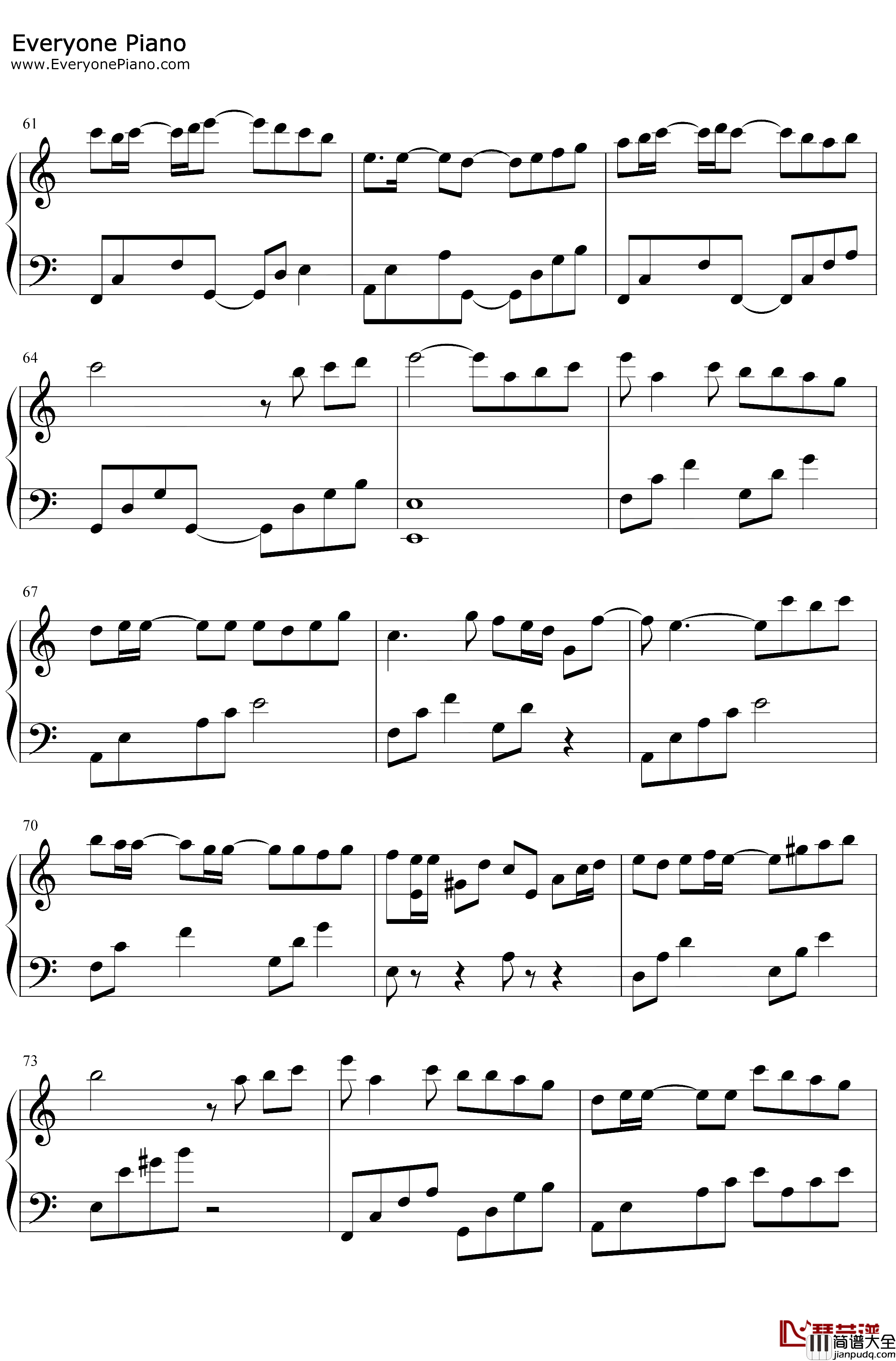 吹梦到西洲钢琴谱_黄诗扶妖扬_抖音唯美古风歌曲