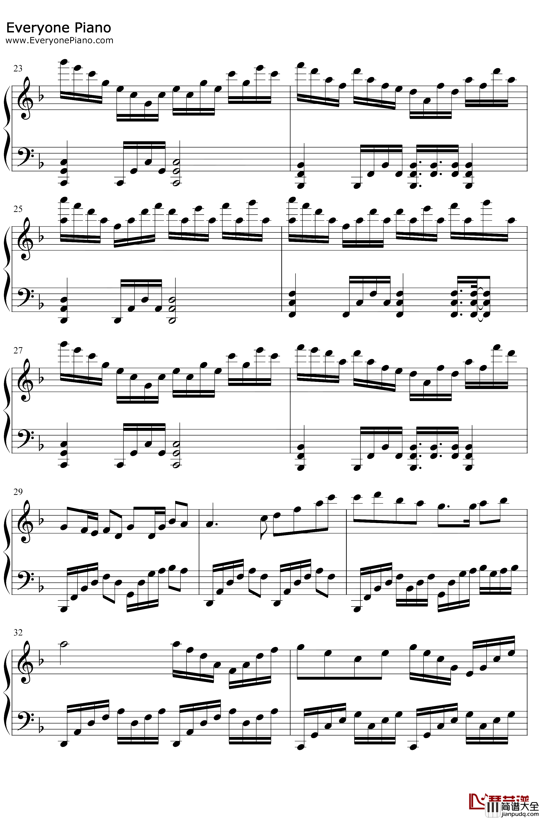 Crystallize钢琴谱_LindseyStirling_治愈纯音乐