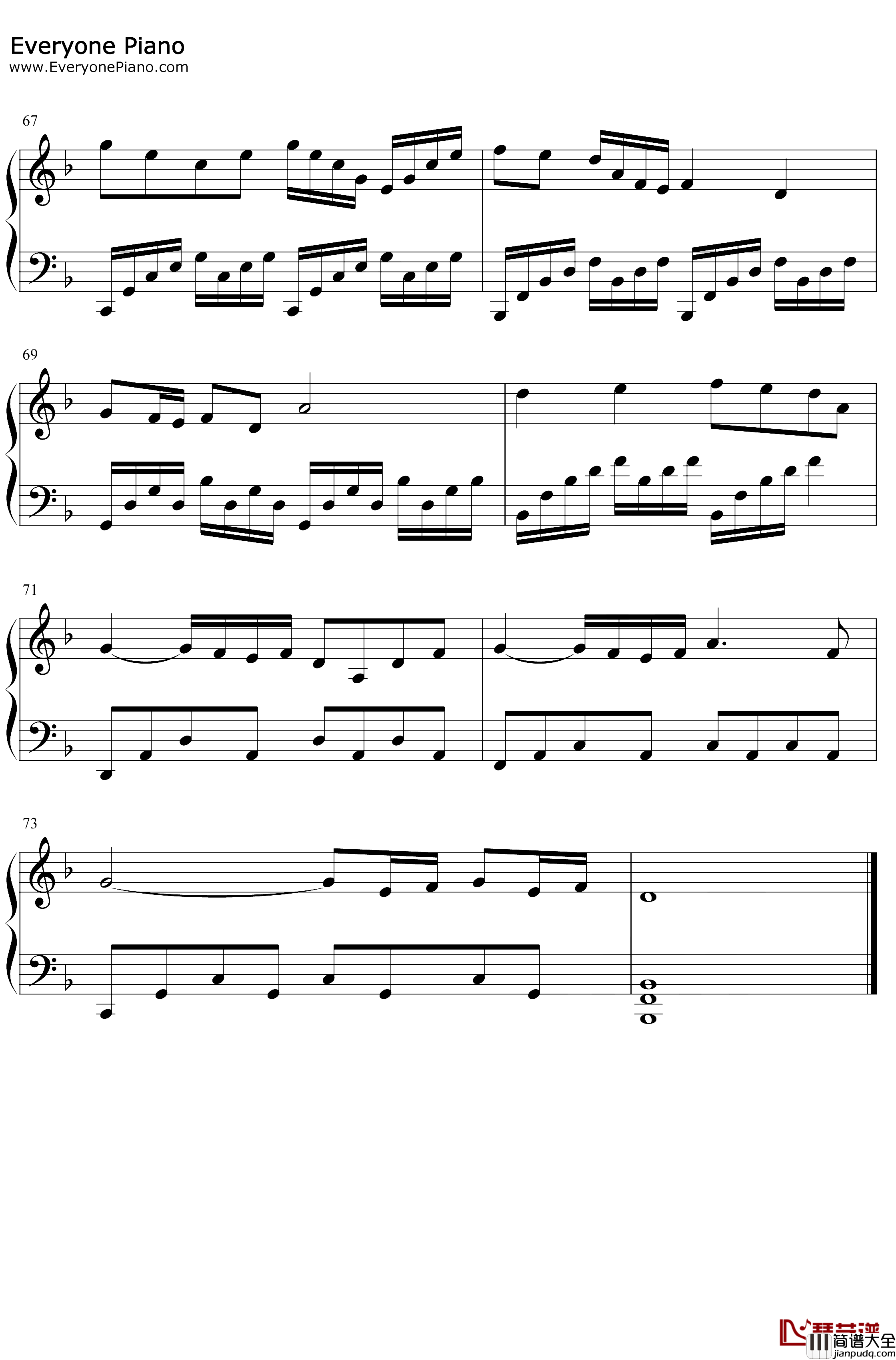 Crystallize钢琴谱_LindseyStirling_治愈纯音乐