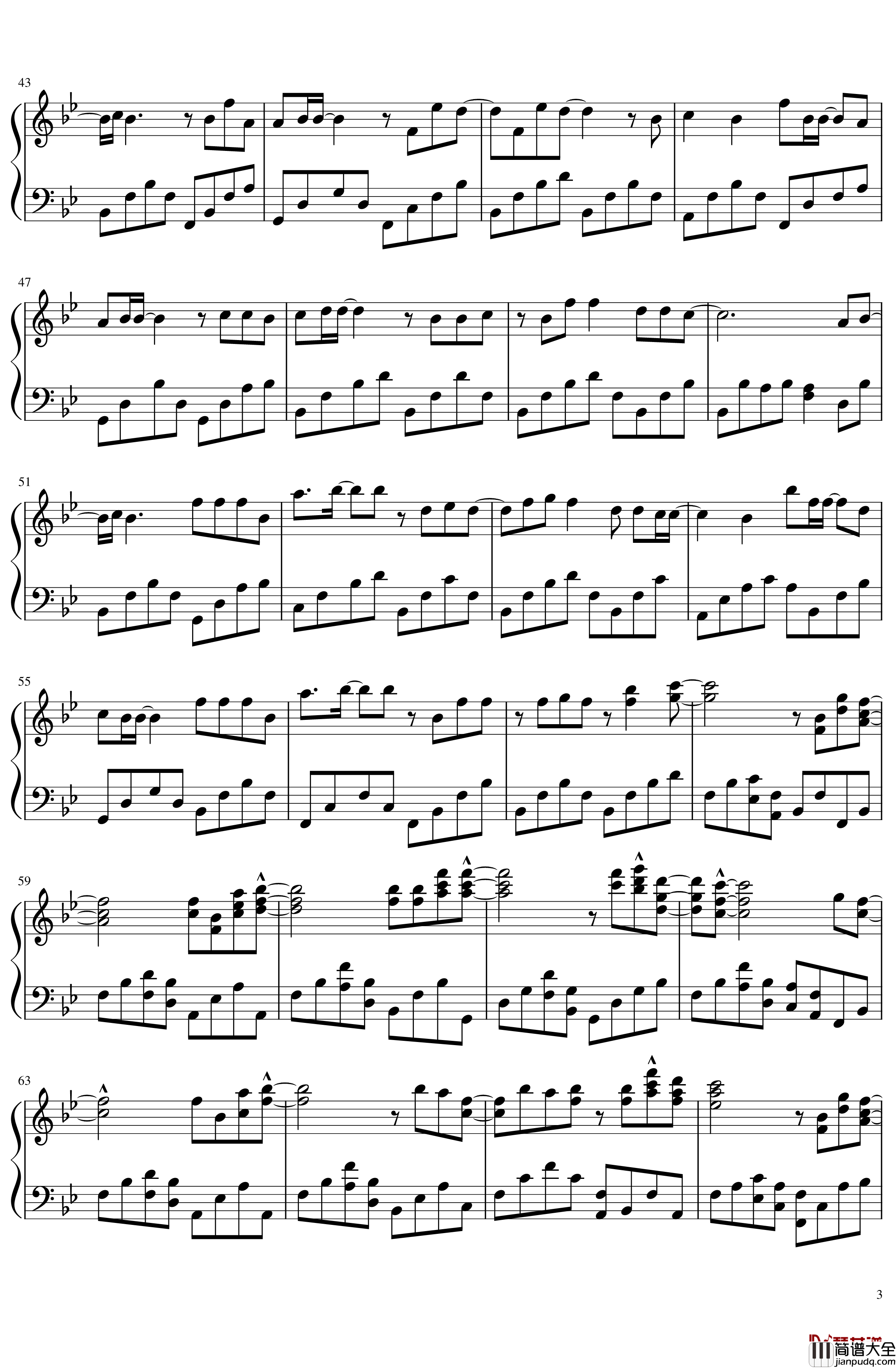 朝汐钢琴谱_双手独奏_双笙/泠鸢yousa