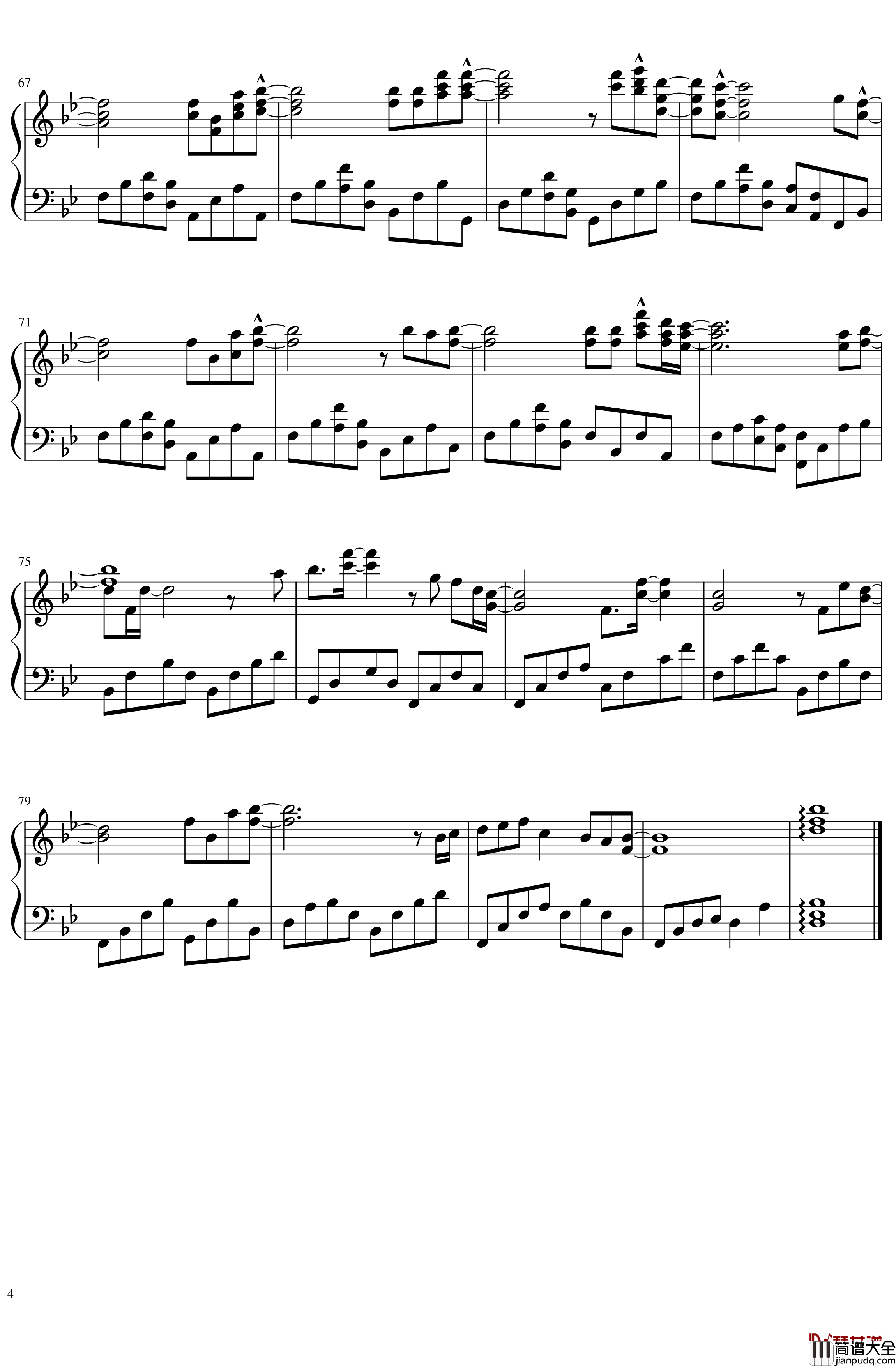 朝汐钢琴谱_双手独奏_双笙/泠鸢yousa