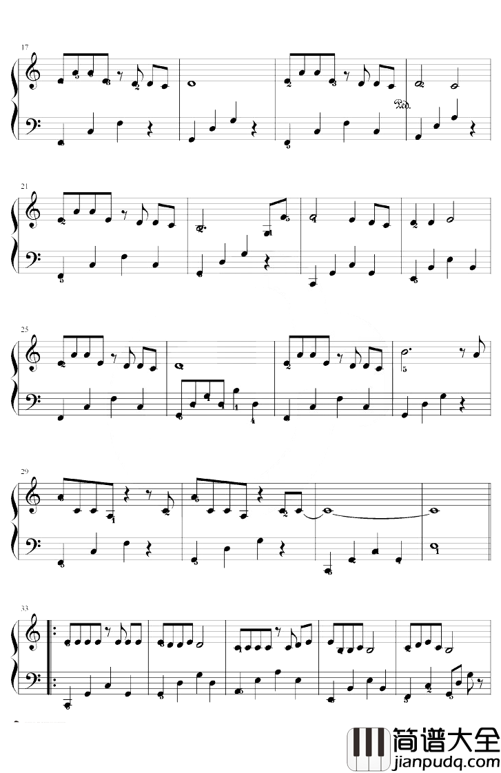 我们很好钢琴谱_林俊杰_C调_电影少年的你主题曲