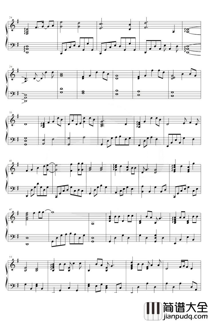 Stay_with_you钢琴谱_林俊杰_G调