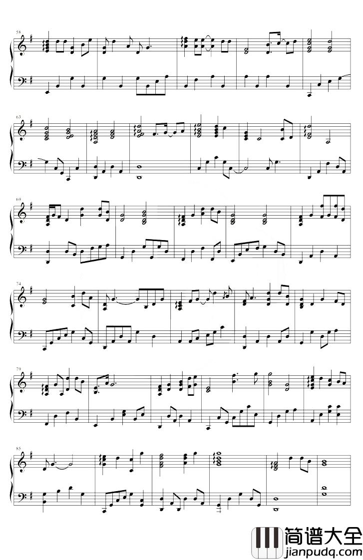 Stay_with_you钢琴谱_林俊杰_G调