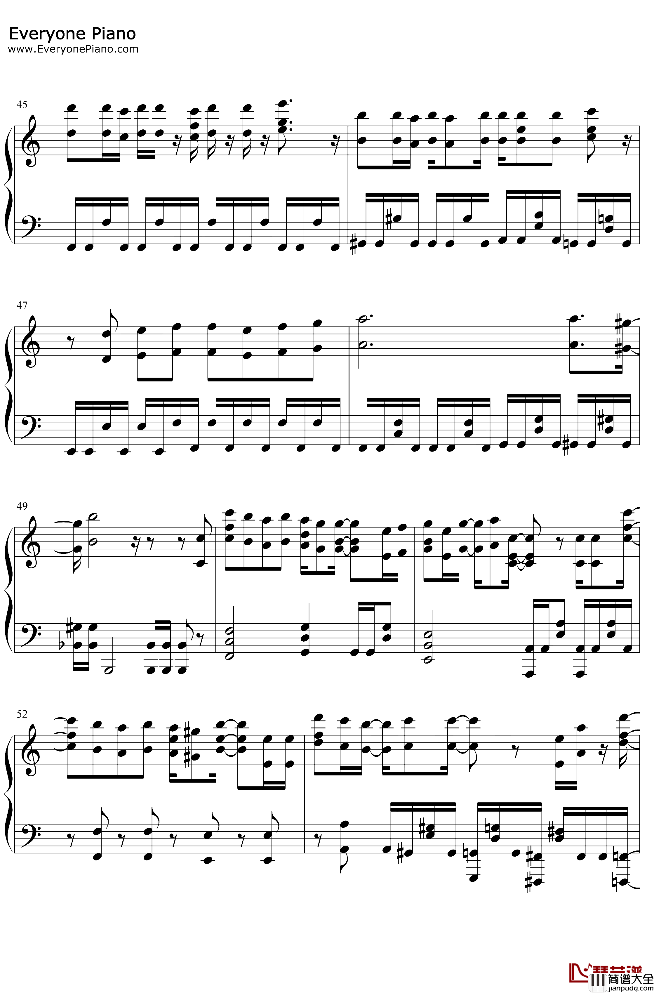 BRAVE_JEWEL钢琴谱_Roselia_BanGDream第二期OP