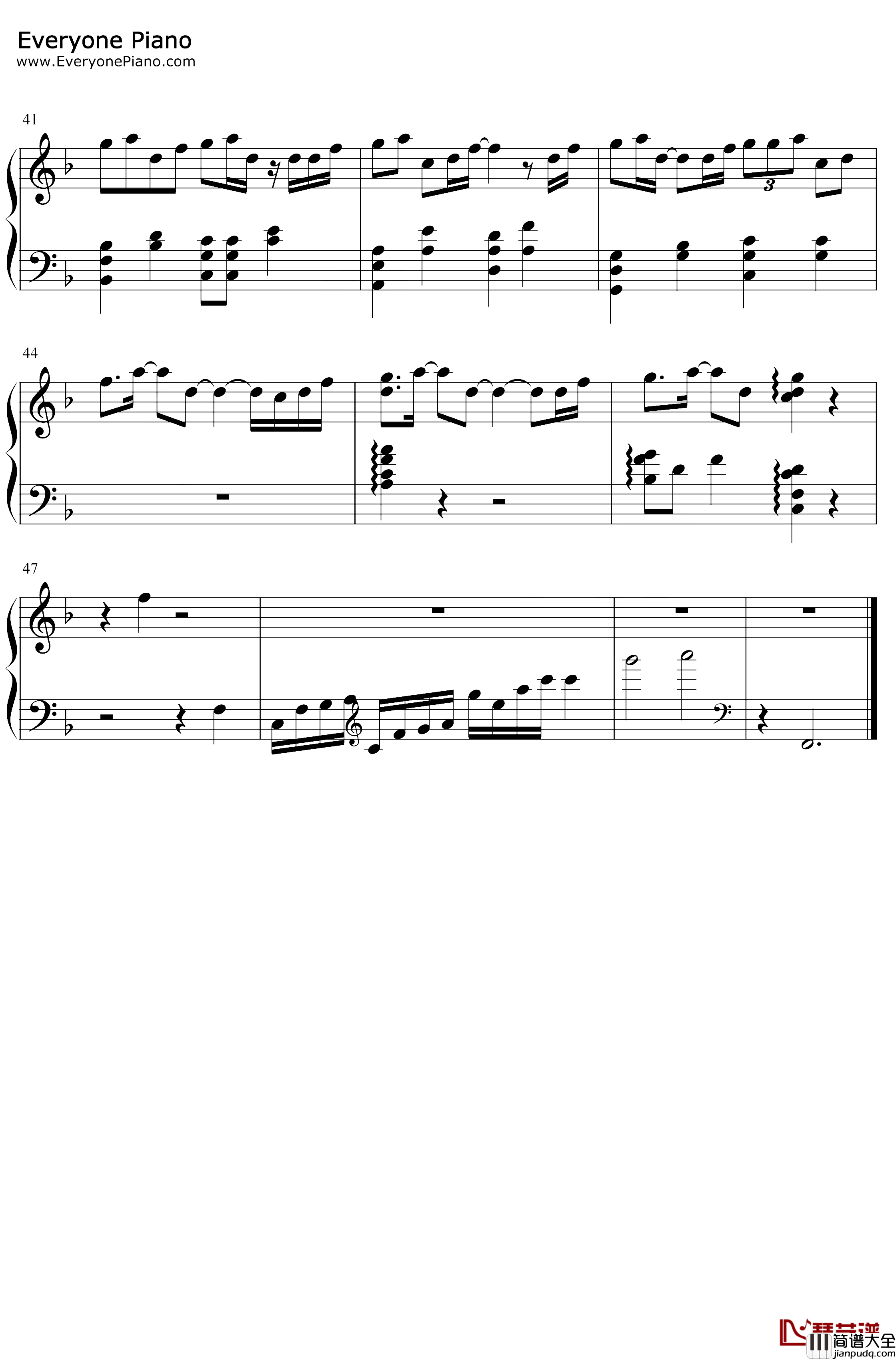 丢了你钢琴谱_井胧_我总在每一个黑夜想你嘲笑自己傻得可以_抖音热歌