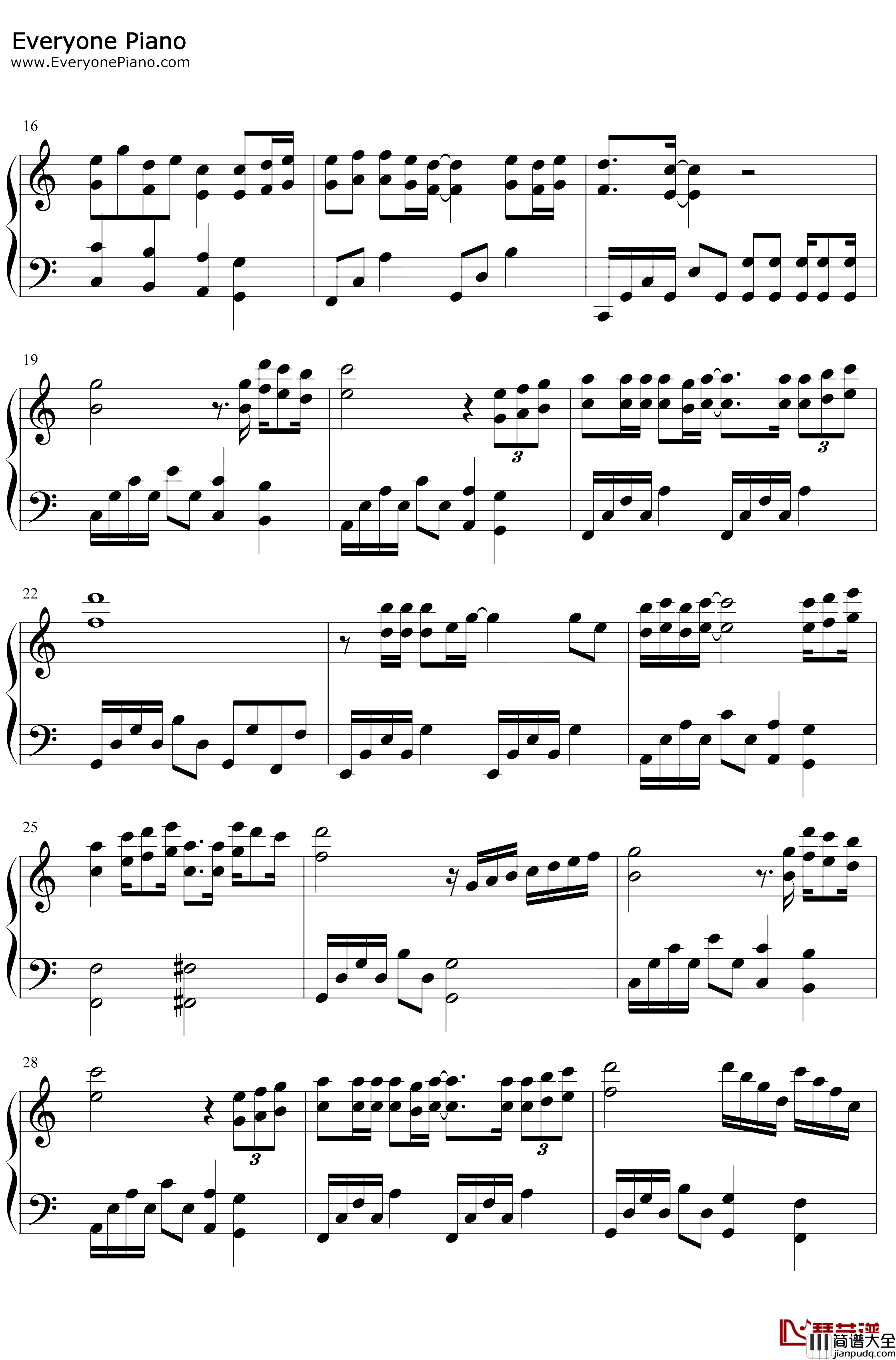 听海钢琴谱_张惠妹_一首永远听不腻的歌