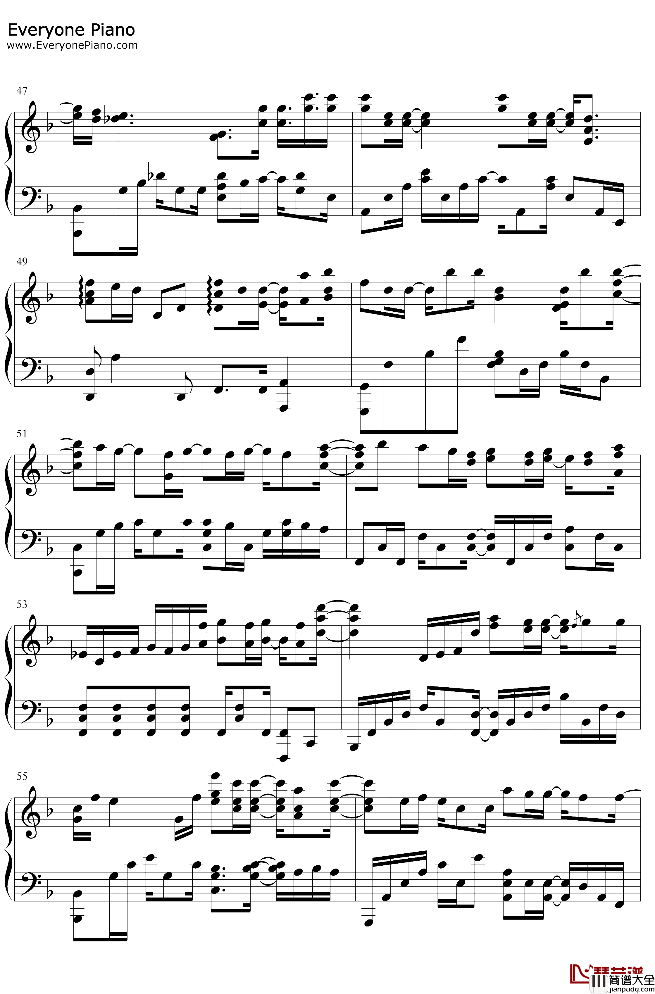 无人之岛钢琴谱_任然