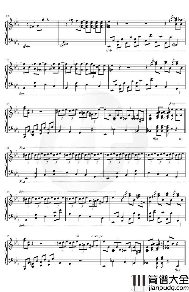 Jump_Steady_Blues钢琴谱_Clarence_降E调