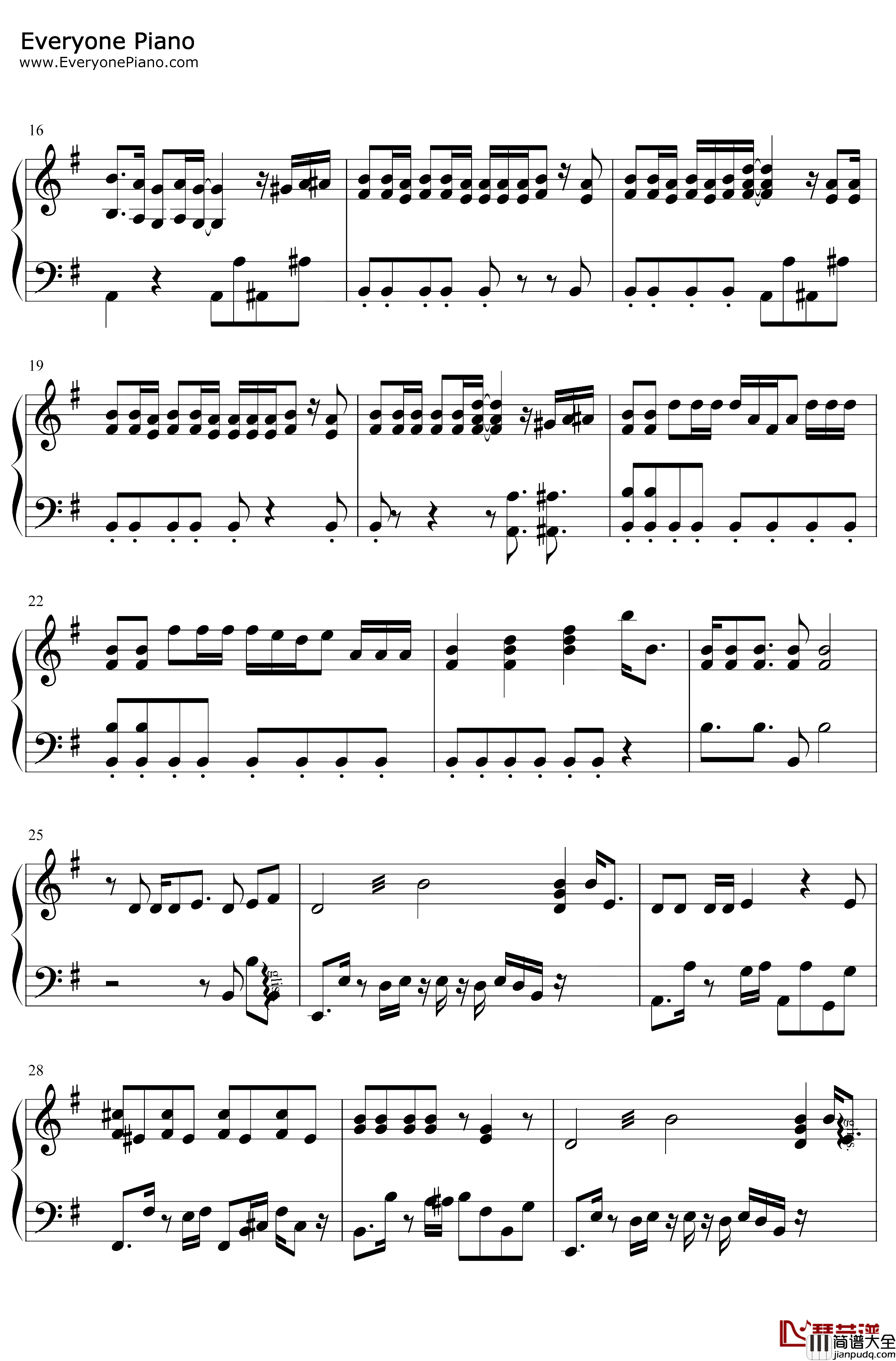 ナナナナナナナ钢琴谱_佐伯ユウスケ_游戏王SEVENS片头曲