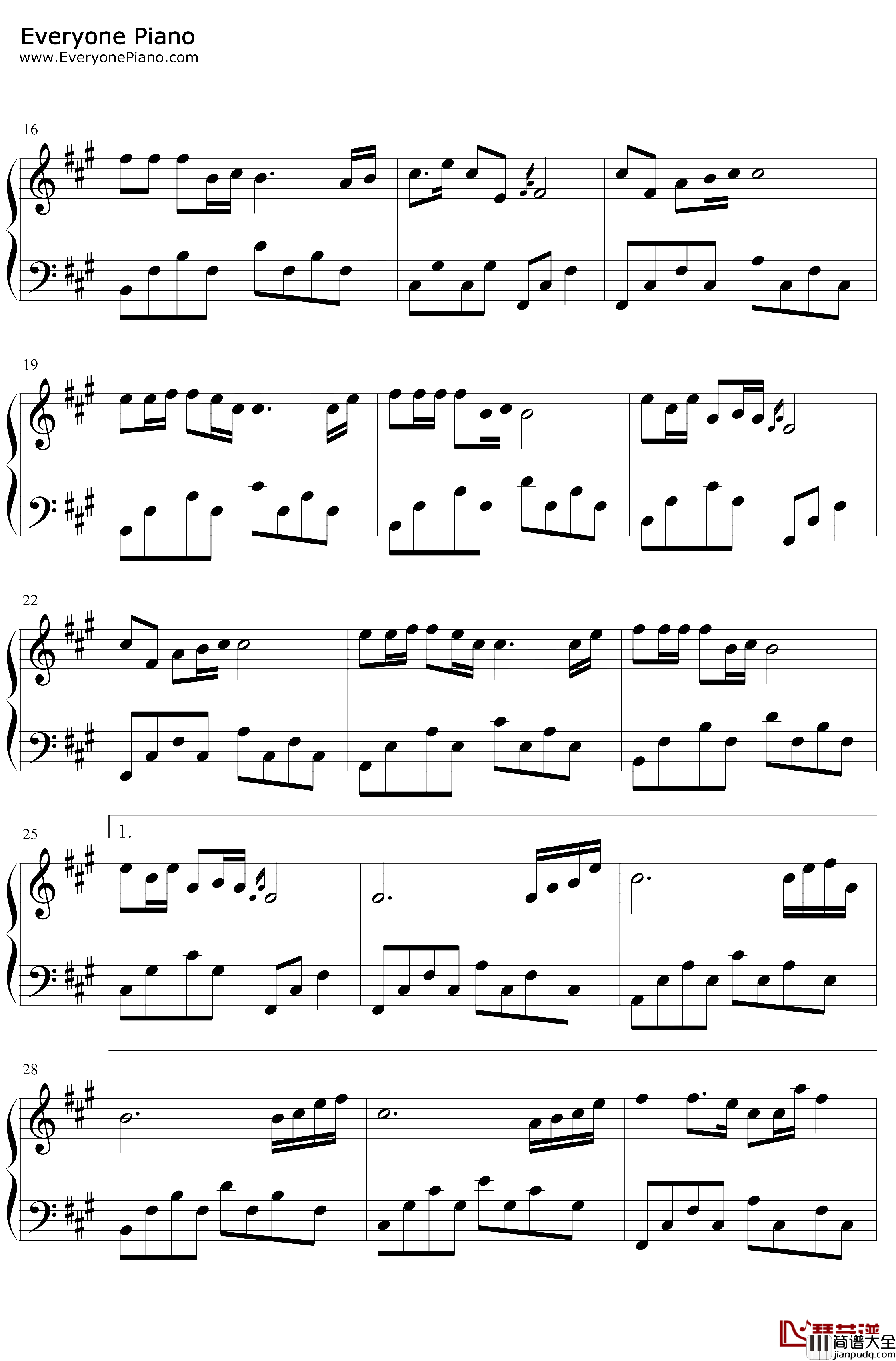 酒醉的蝴蝶钢琴谱_崔伟立_怎么也飞不出,花花的世界_简单版