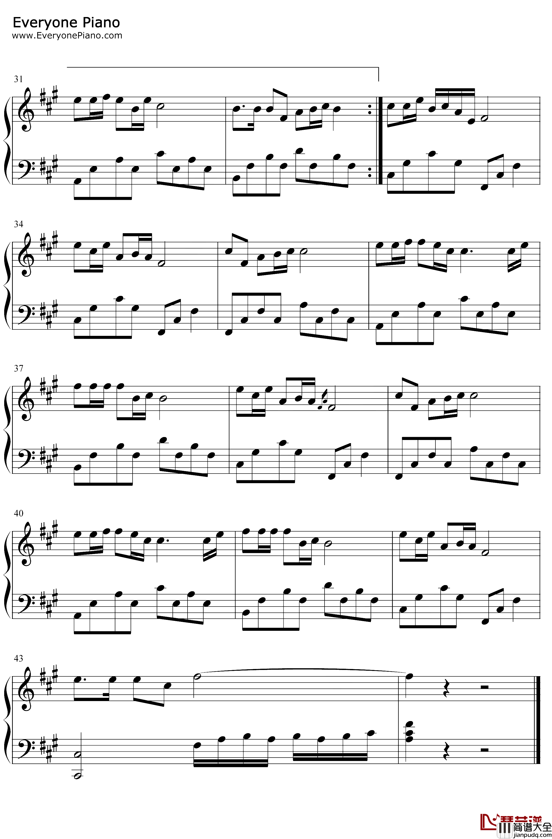 酒醉的蝴蝶钢琴谱_崔伟立_怎么也飞不出,花花的世界_简单版