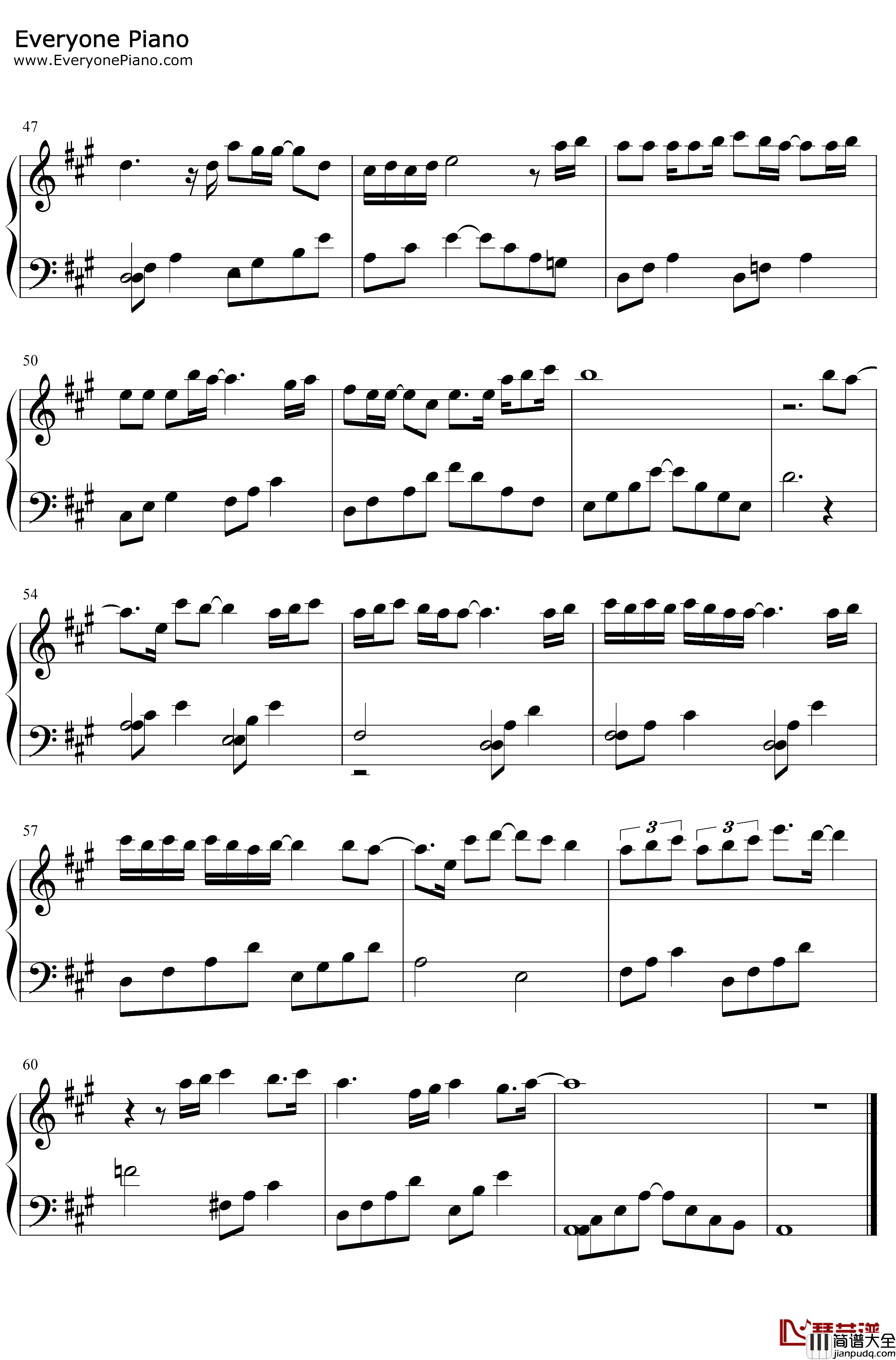 HereIAmAgain钢琴谱_白艺潾_爱的迫降OST