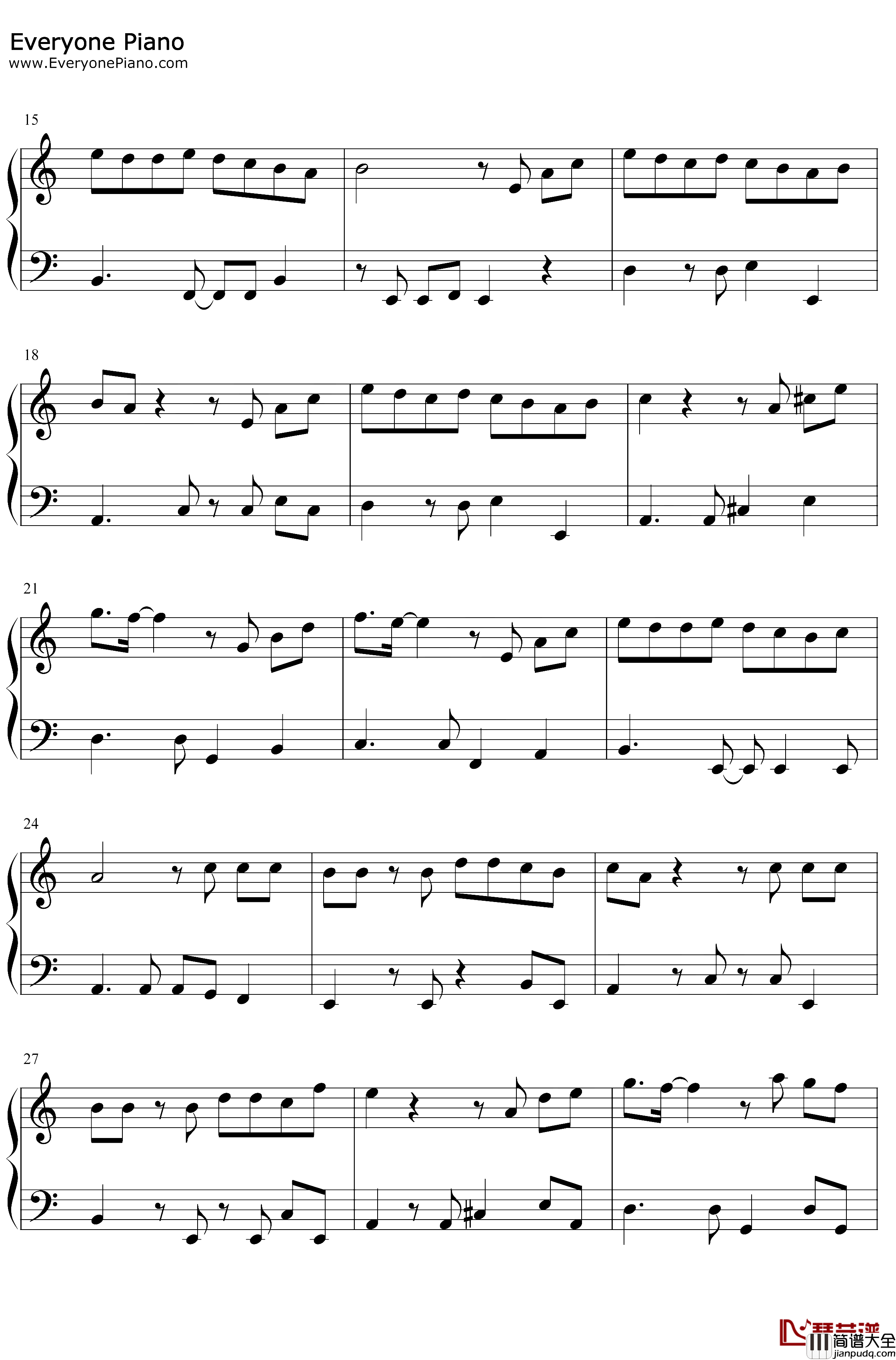 Mojito钢琴谱_周杰伦_完整版_周董新歌,再次导致QQ音乐服务器崩溃