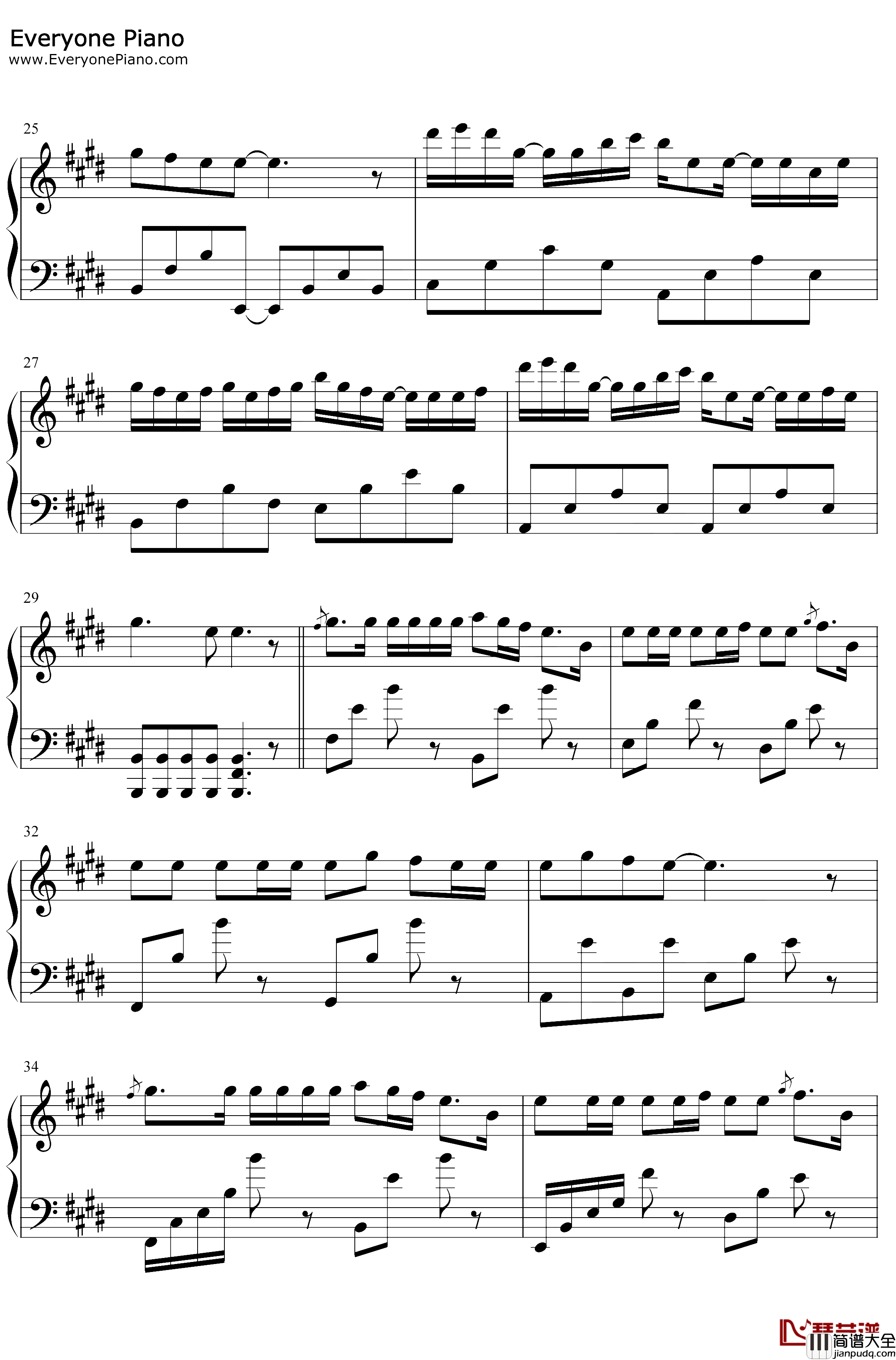 花に亡霊钢琴谱_ヨルシカ_想哭的我戴上了猫的面具主题歌