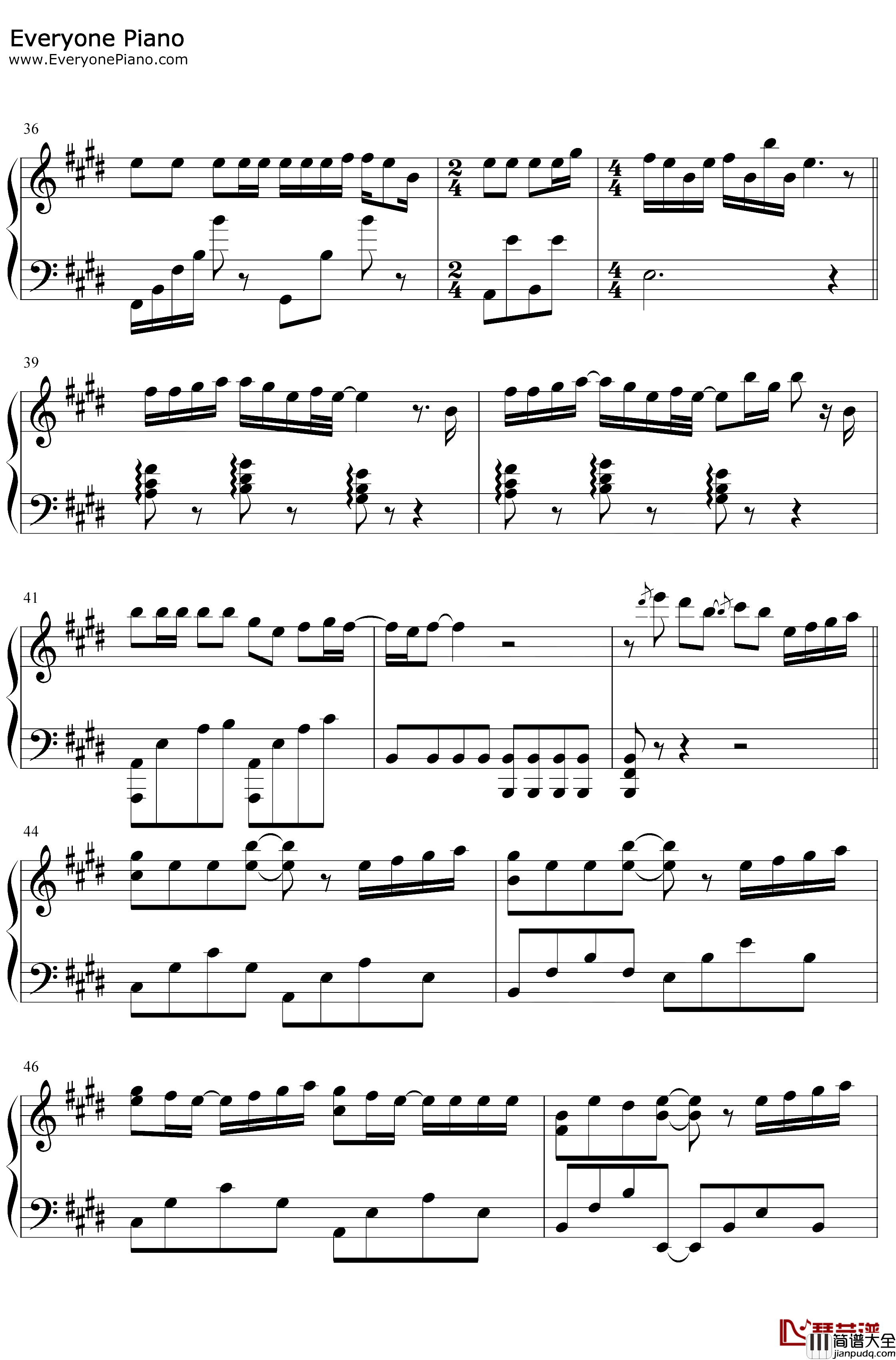 花に亡霊钢琴谱_ヨルシカ_想哭的我戴上了猫的面具主题歌