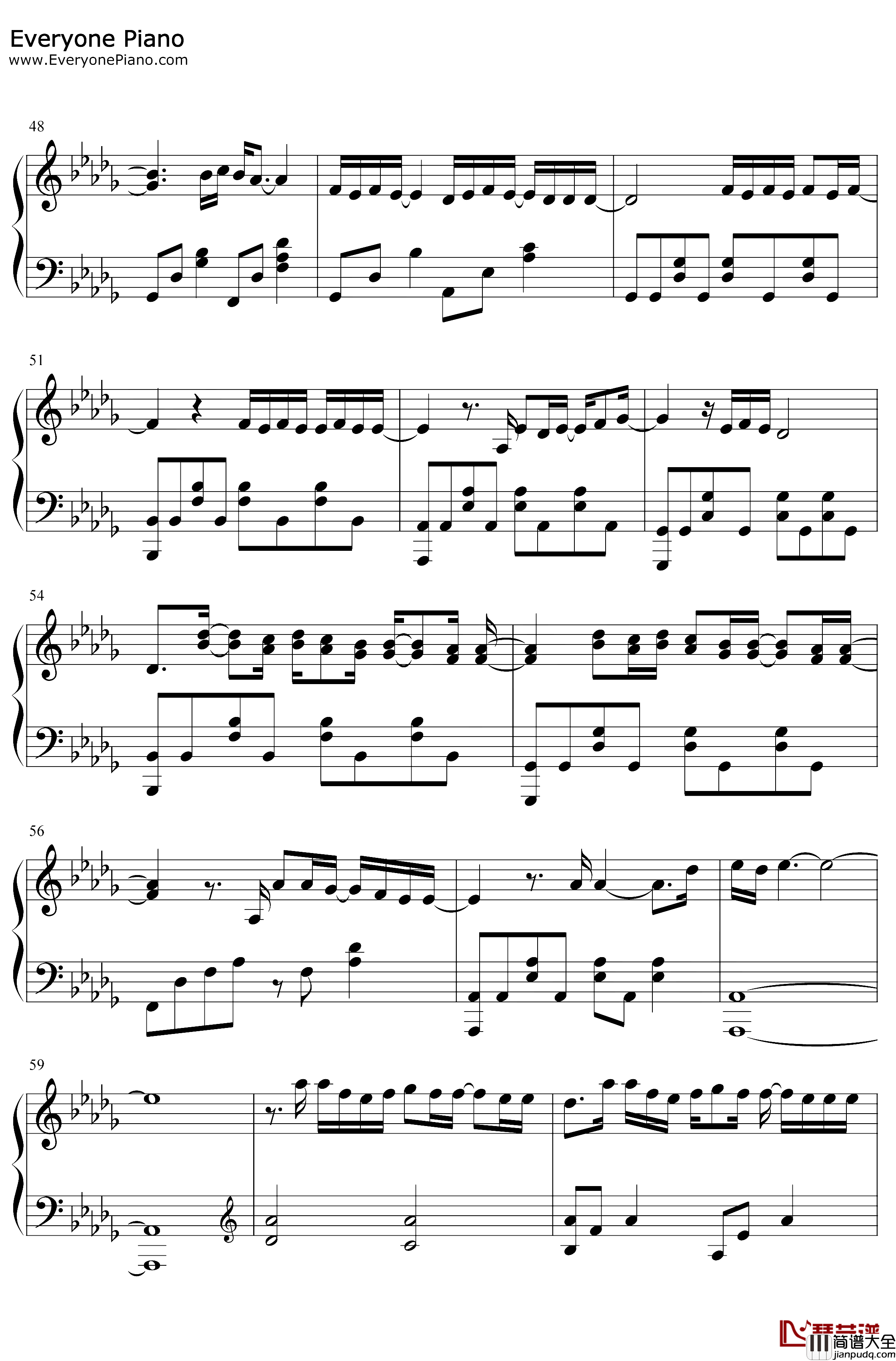 Flower钢琴谱_尹美莱_爱的迫降OST