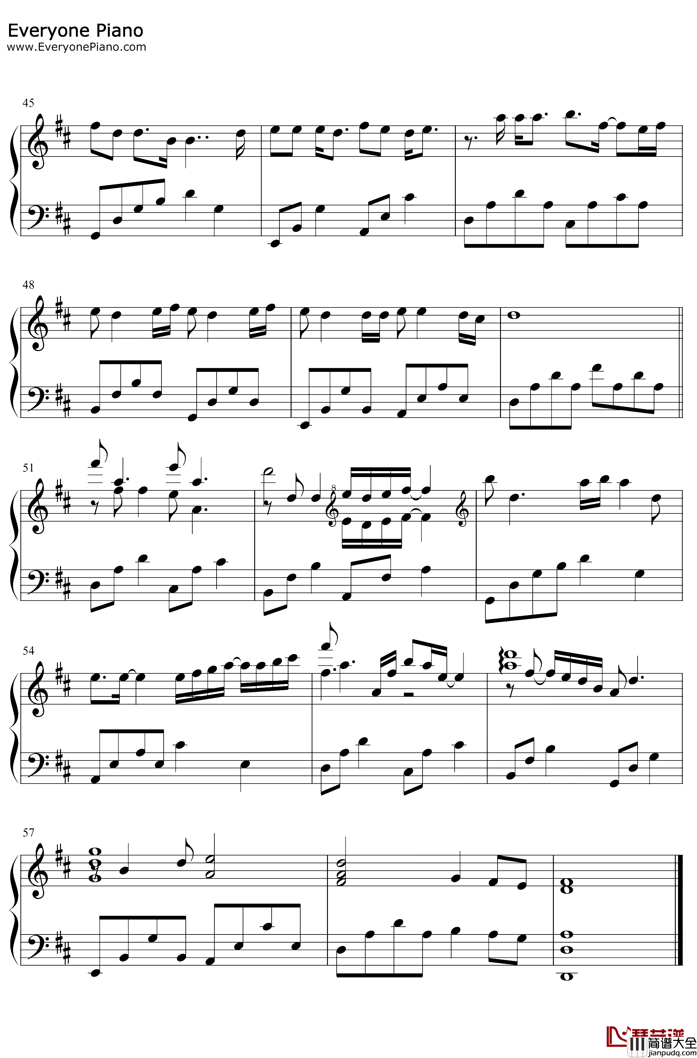 因为寂寞钢琴谱_张艾嘉_经典怀旧老歌