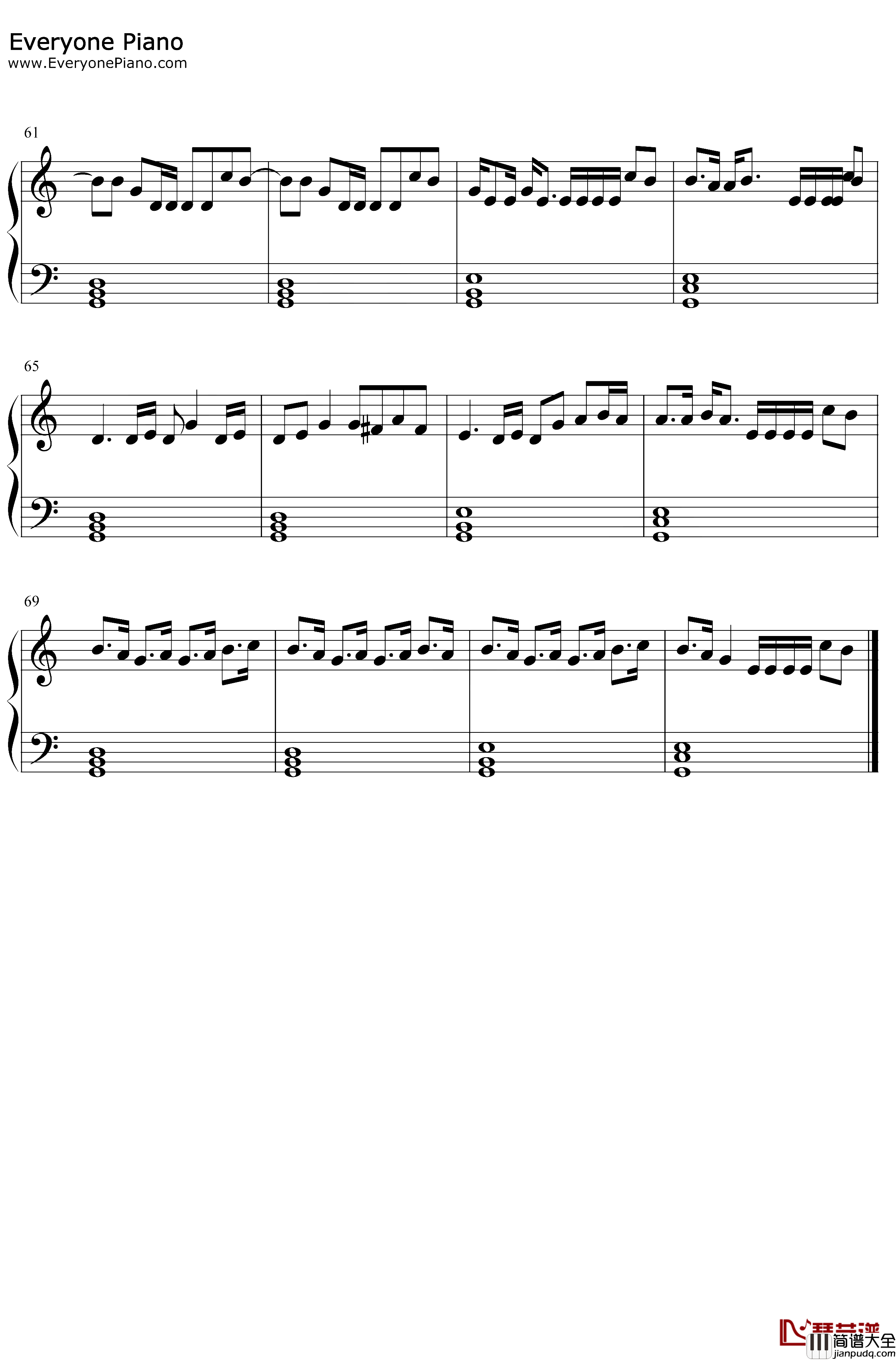 Together钢琴谱_Sia_MusicOST