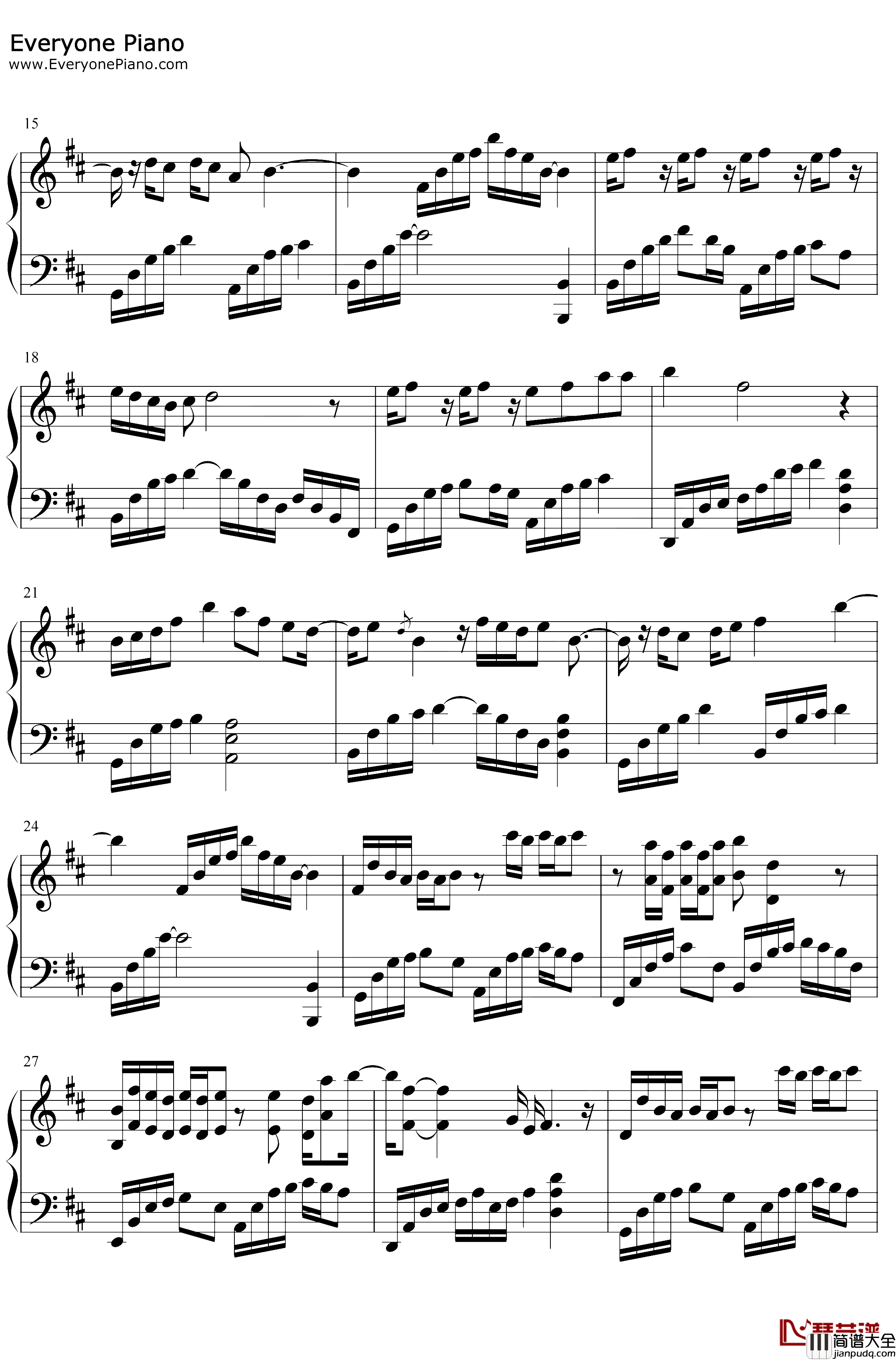 缘落钢琴谱_陆虎_周深_月上重火片尾曲