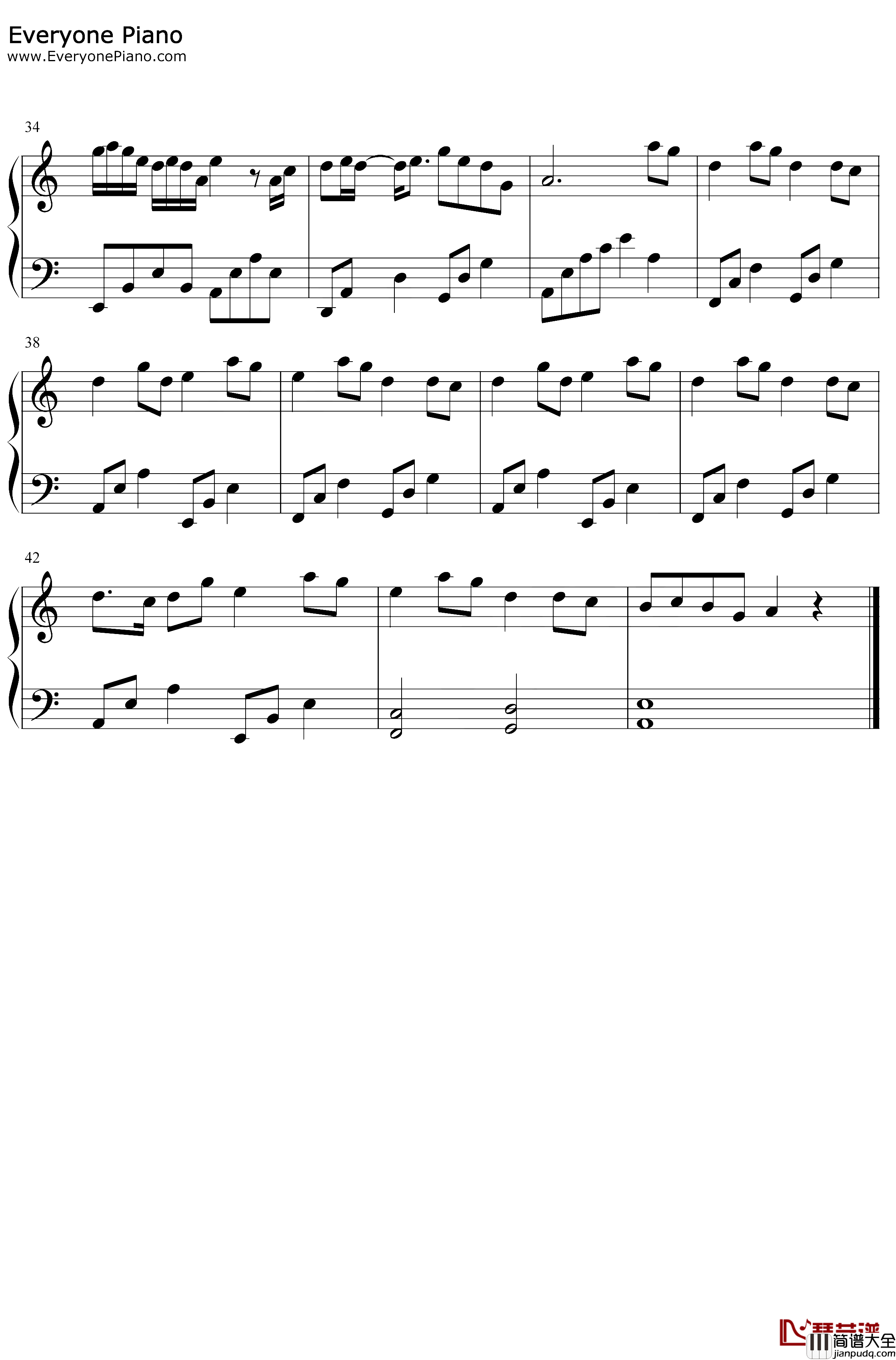 海底钢琴谱__一支榴莲_你喜欢海风咸咸的气息踩着湿湿的沙砾_抖音热歌