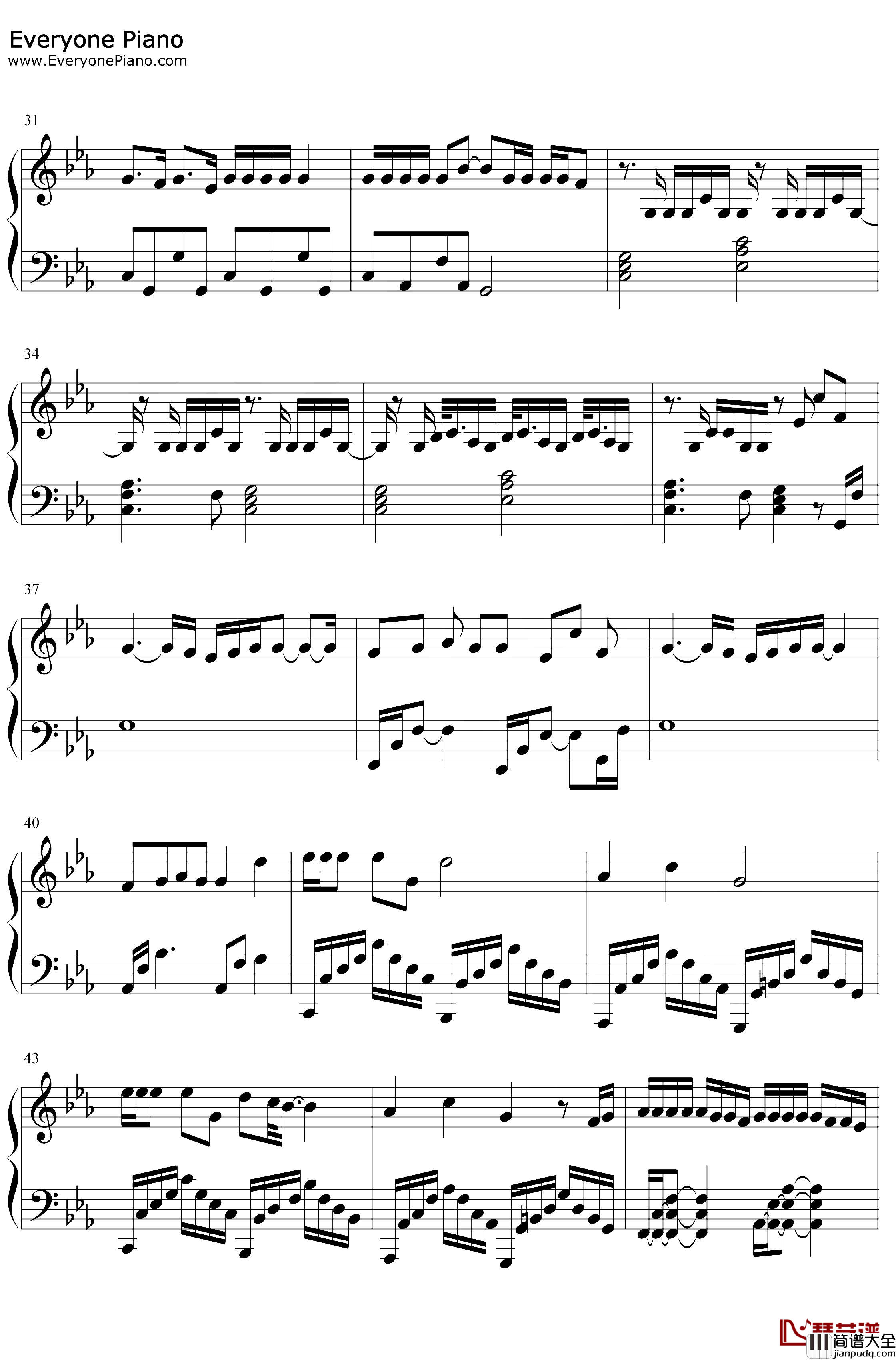 Louder_Than_Bombs钢琴谱_防弹少年团