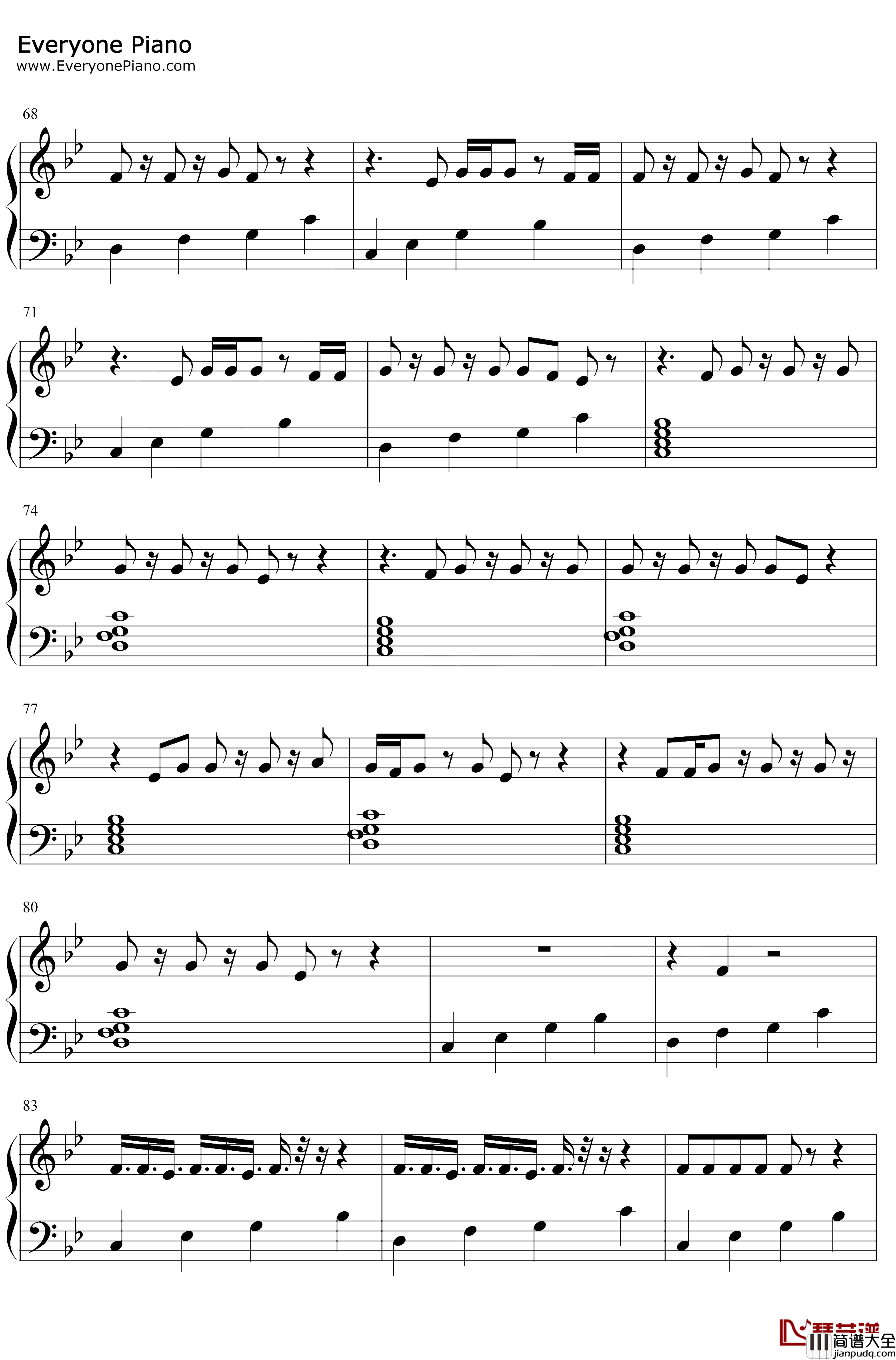 Pain1993钢琴谱_Drake