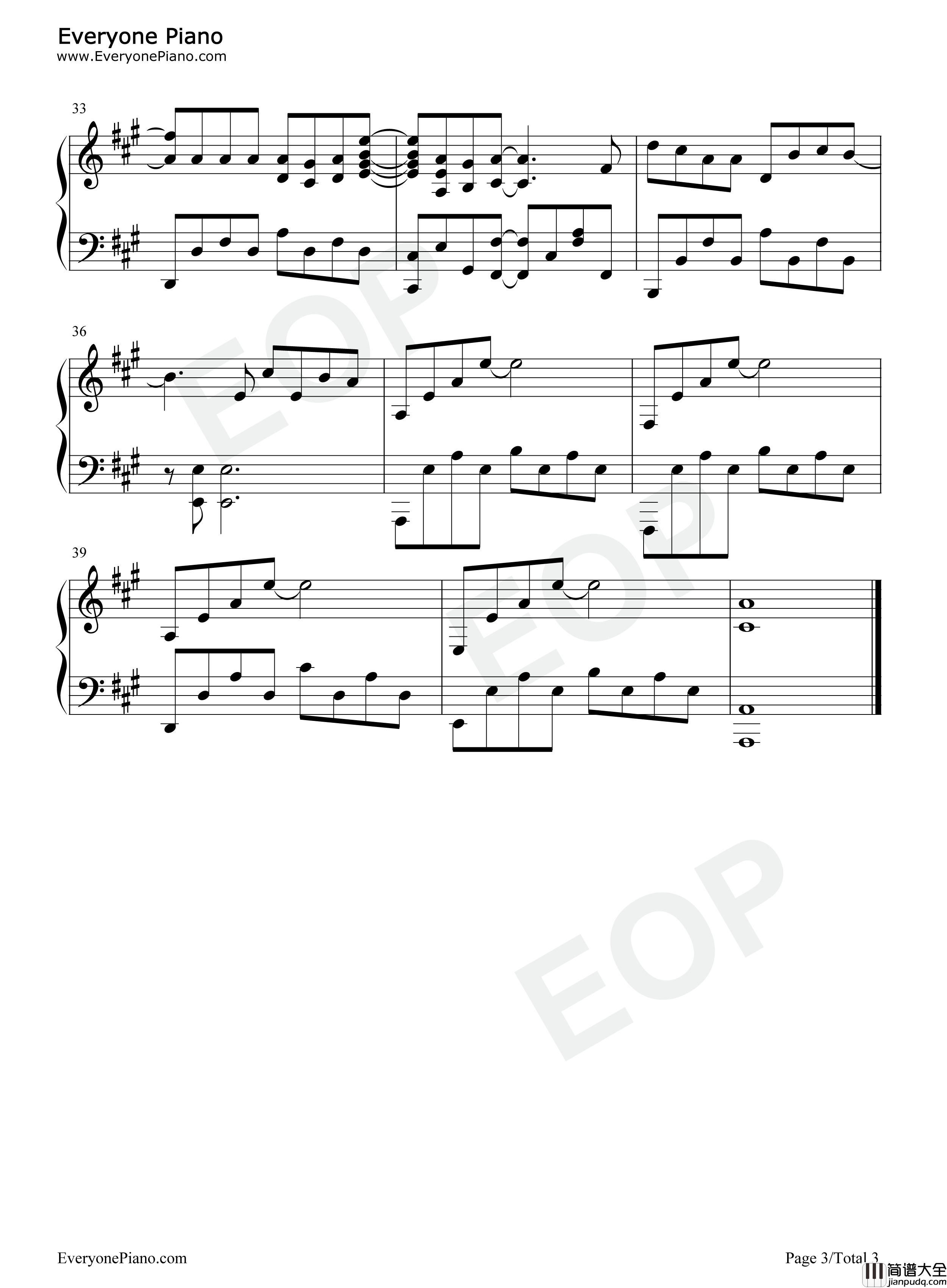 万有引力钢琴谱_汪苏泷_终于等到响起了下课铃已经约好在操场等你_抖音爆火