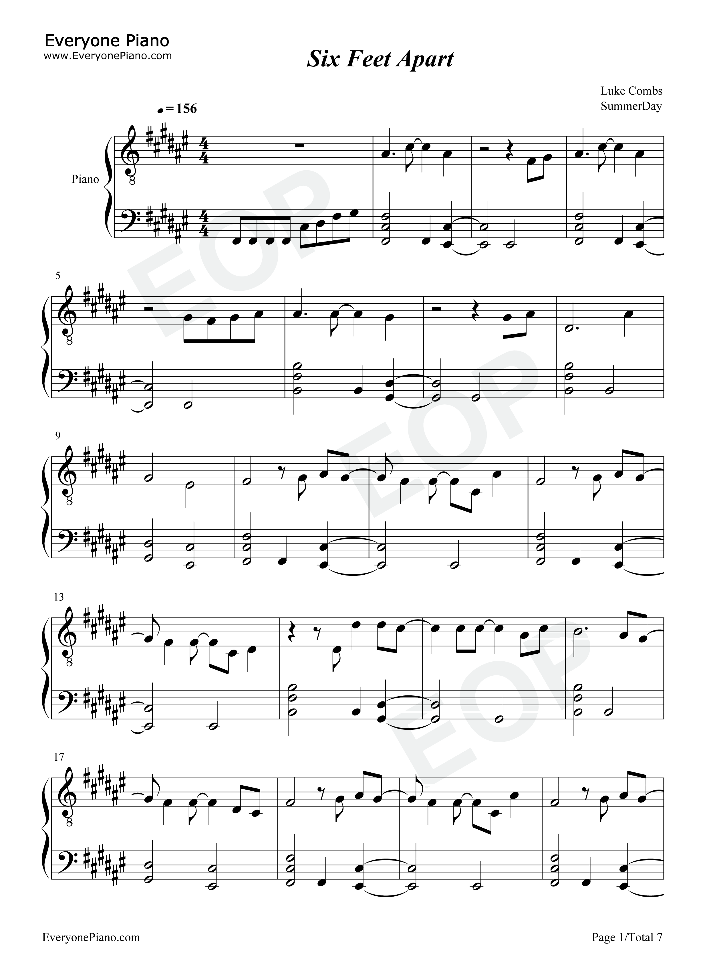 Six_Feet_Apart钢琴谱_Luke_Combs