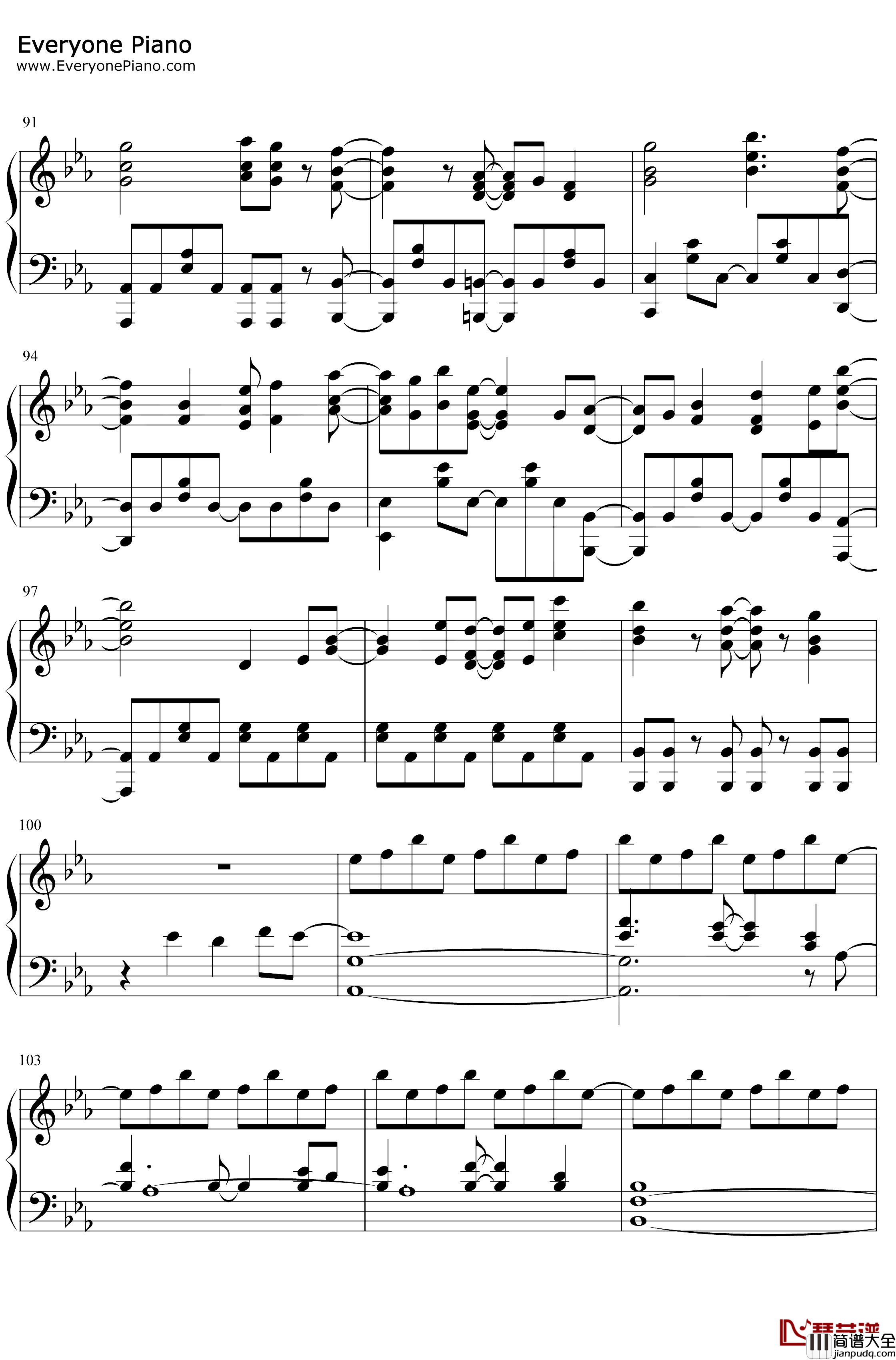 Herotoo钢琴谱_ChrissyCostanza_我的英雄学院第四季OST