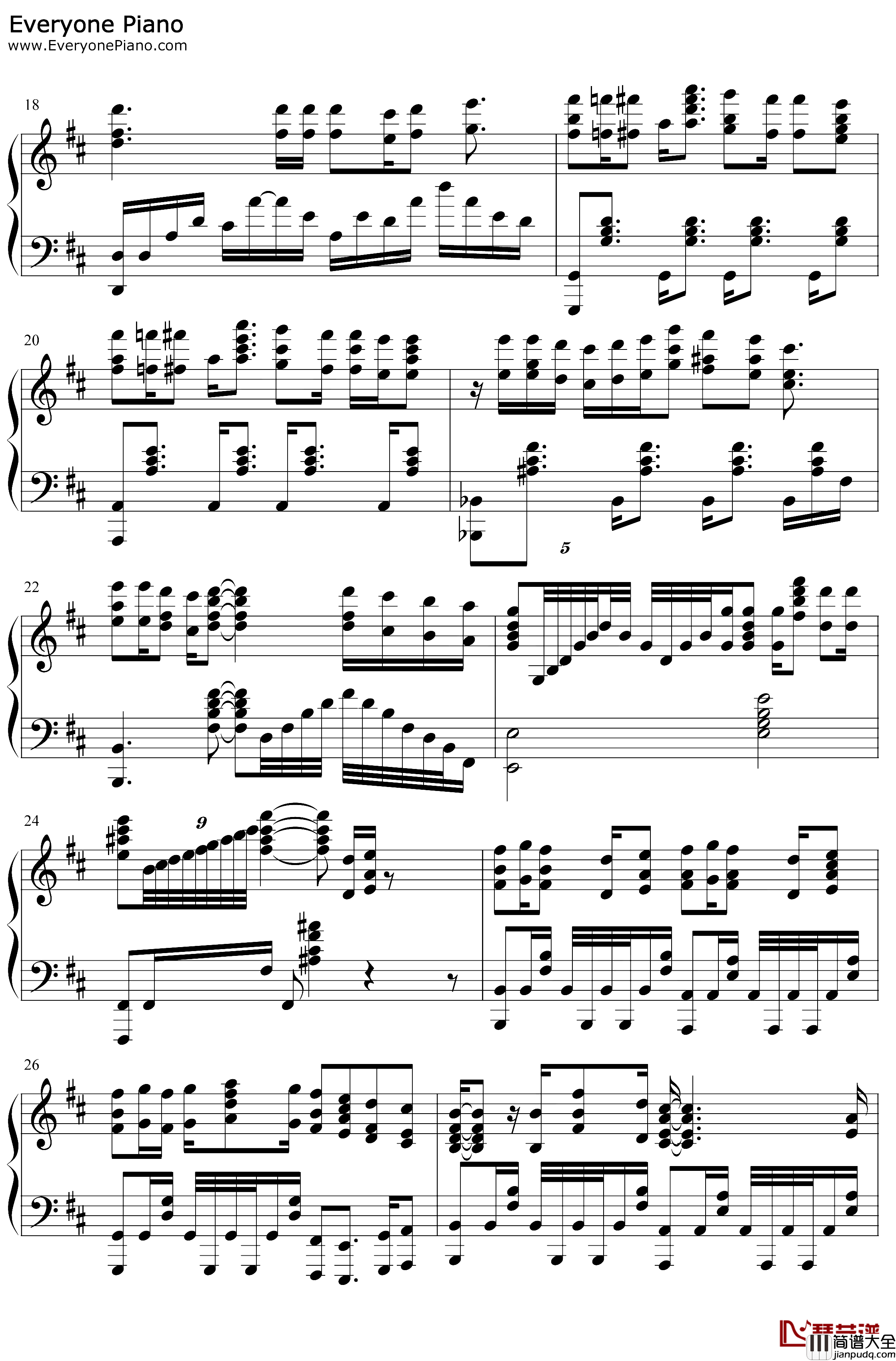 Stories钢琴谱_SnowMan_黑色五叶草OP11